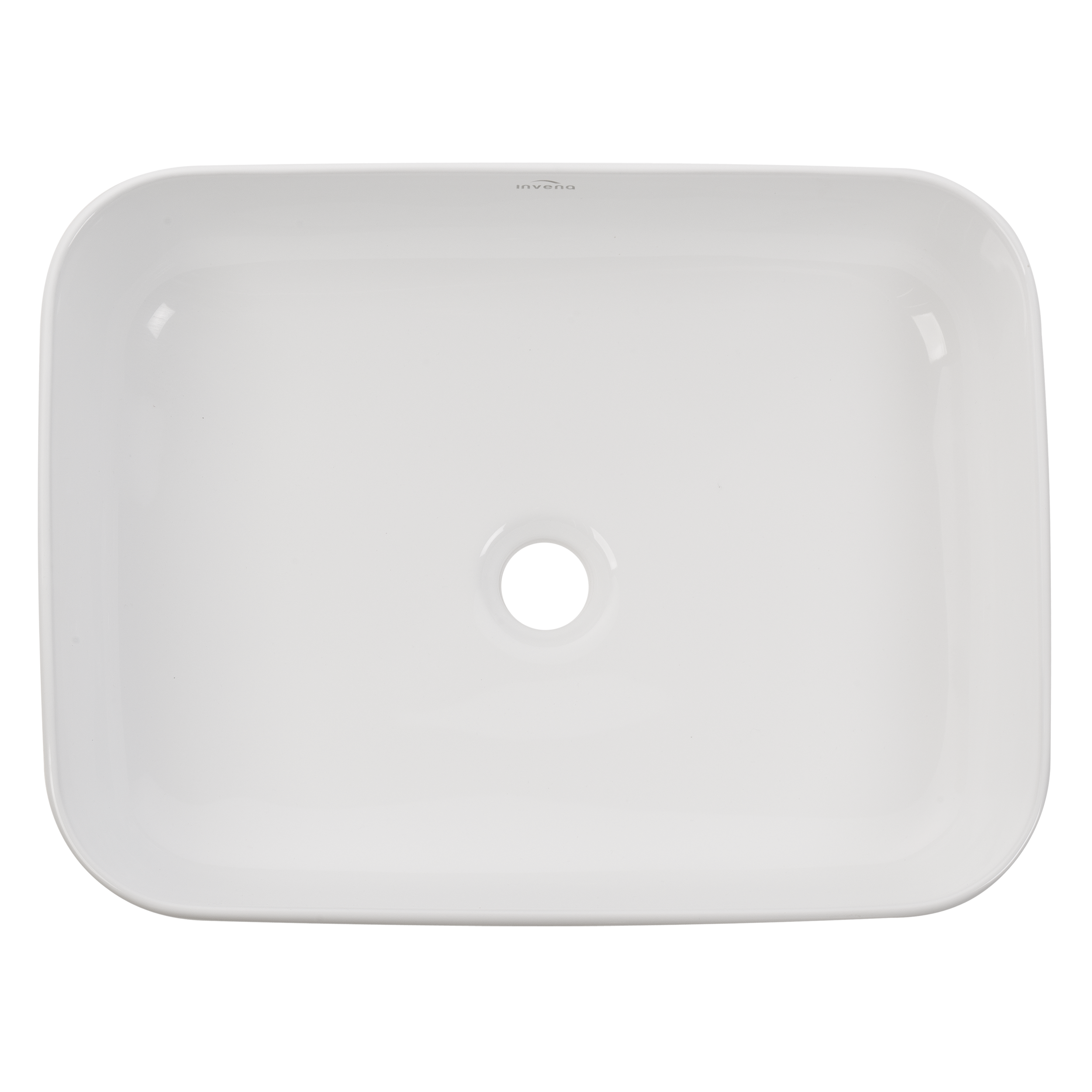 Umywalka ceramiczna nablatowa Ate 51 x 40 Invena - 9