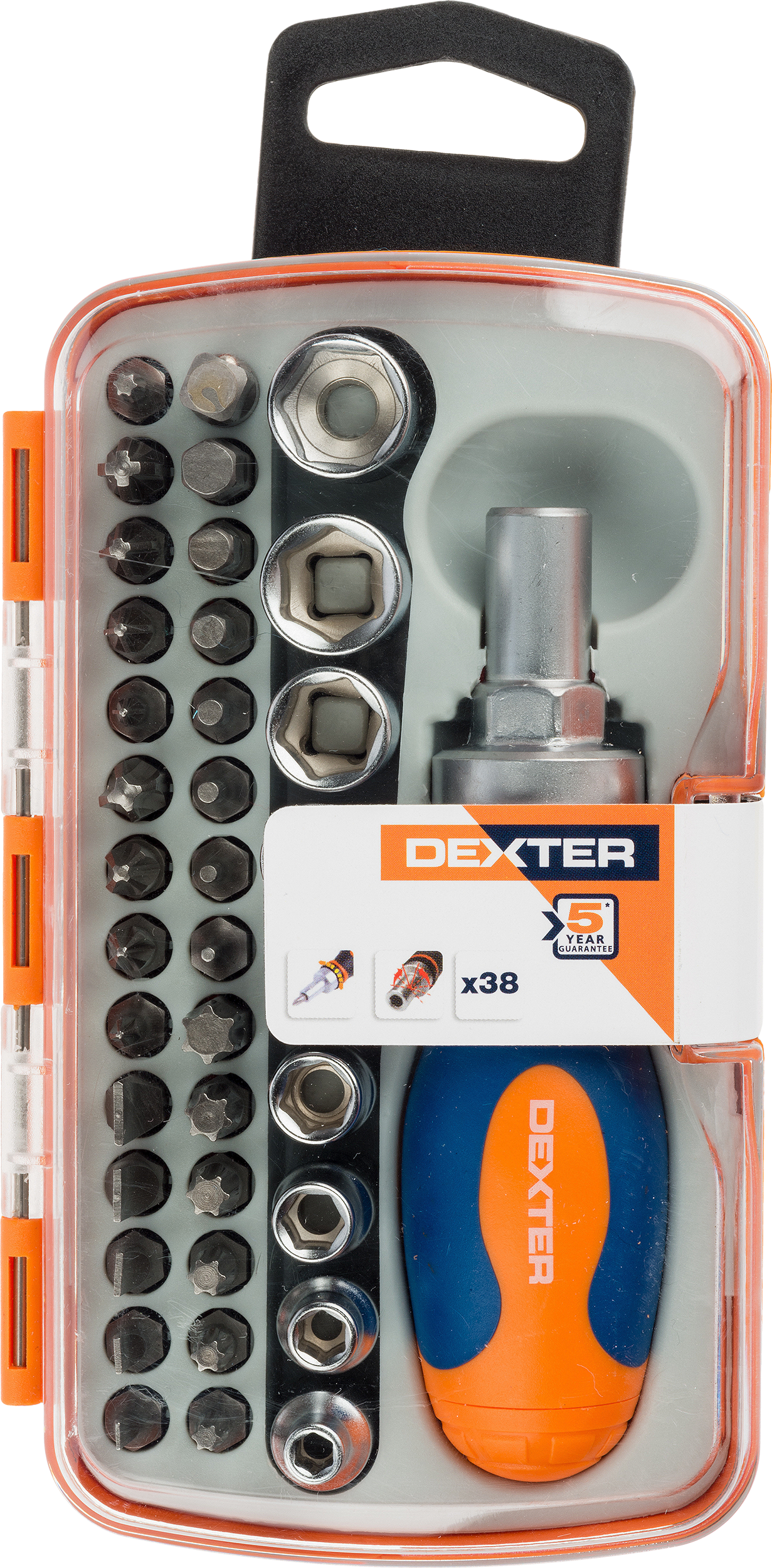 Zestaw wkrętak z końcówkami 38 szt. Dexter - 3