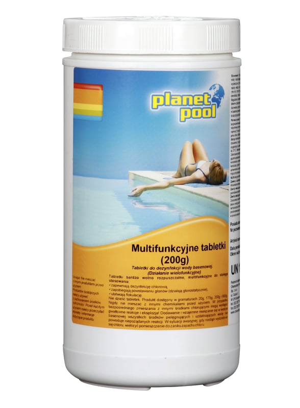 Tabletki multifunkcyjne do basenu 5 szt. 200g 1kg Planet Pool