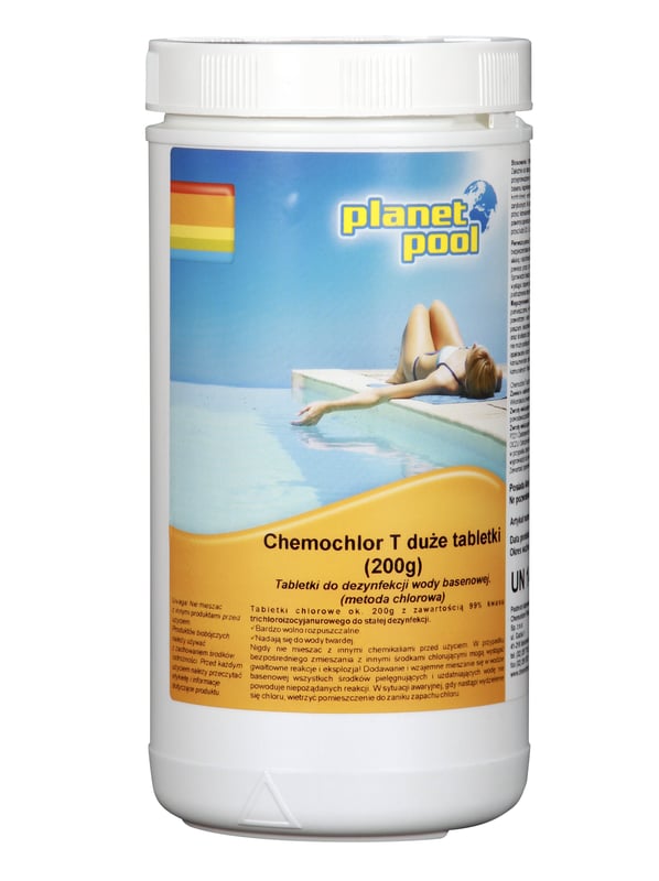 Tabletki chlorowe do basenu Chemochlor T 5szt. 200g 1kg Planet Pool