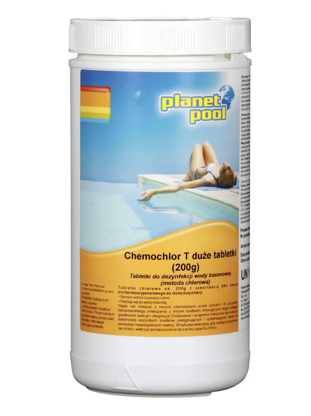 Tabletki chlorowe do basenu Chemochlor T 5szt. 200g 1kg Planet Pool