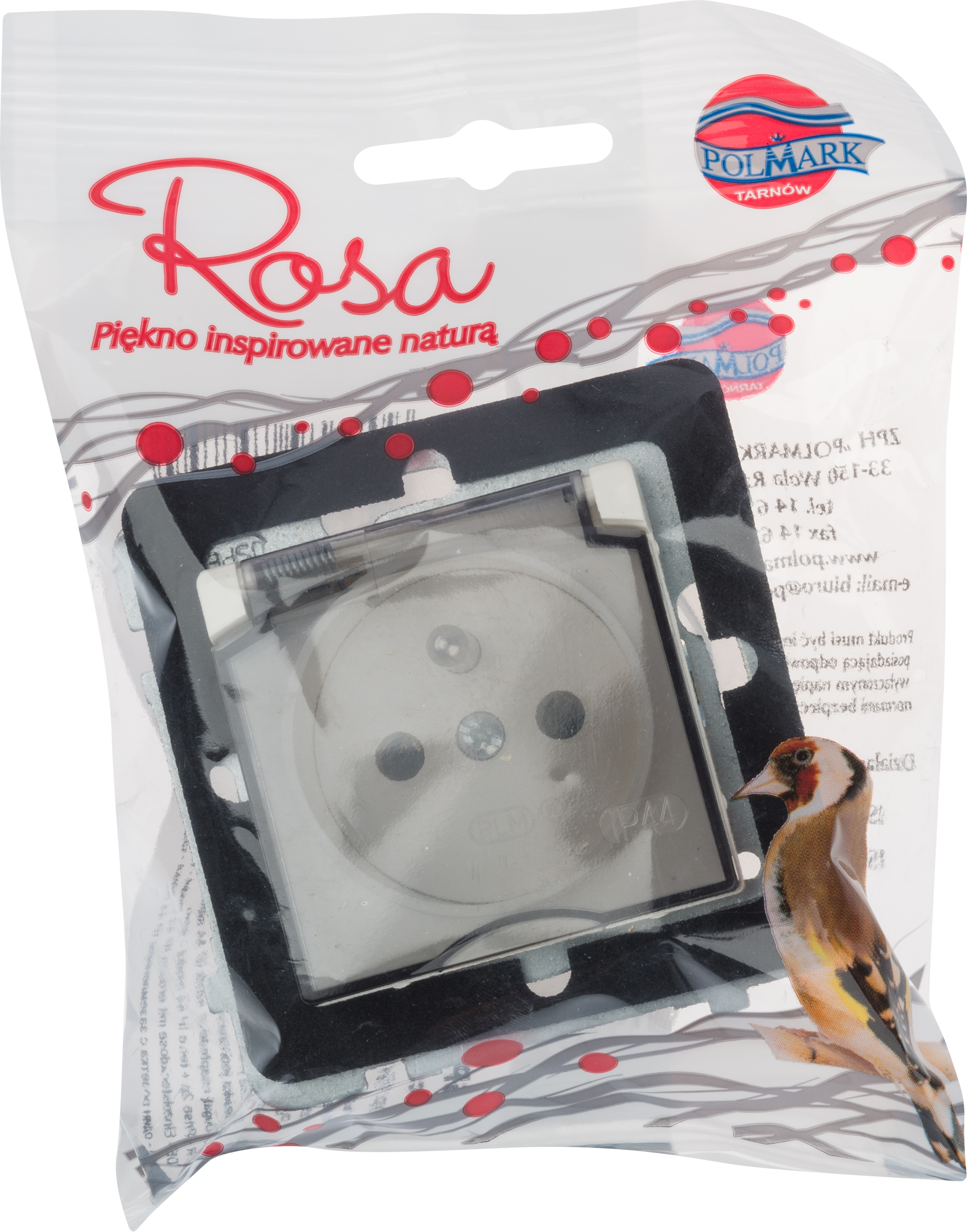 Gniazdo pojedyncze IP44 ROSA Kremowy POLMARK - 5