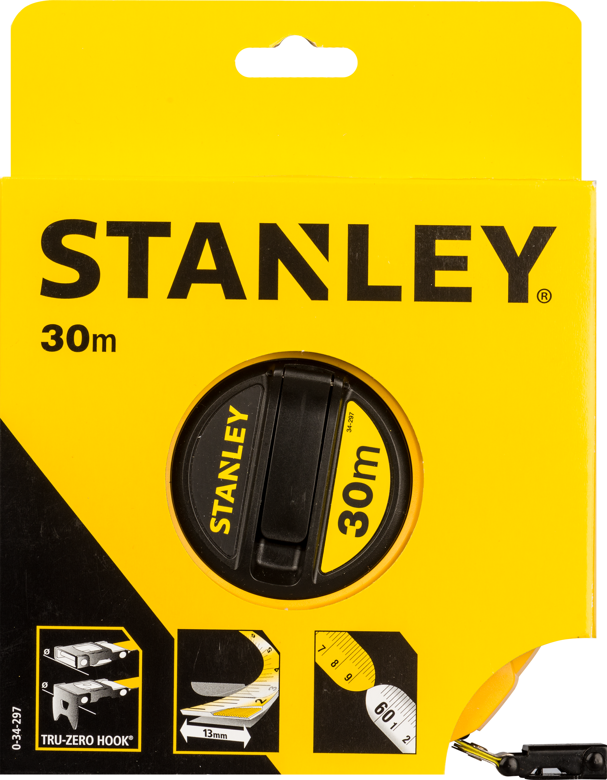Fita métrica STANLEY 0-34-297 FIBRA VIDRO CAIXA 30M - 4