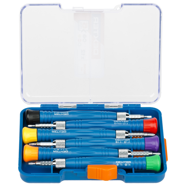 Zestaw wkrętaków precyzyjnych Micro Set 6/12 szt. Dexter