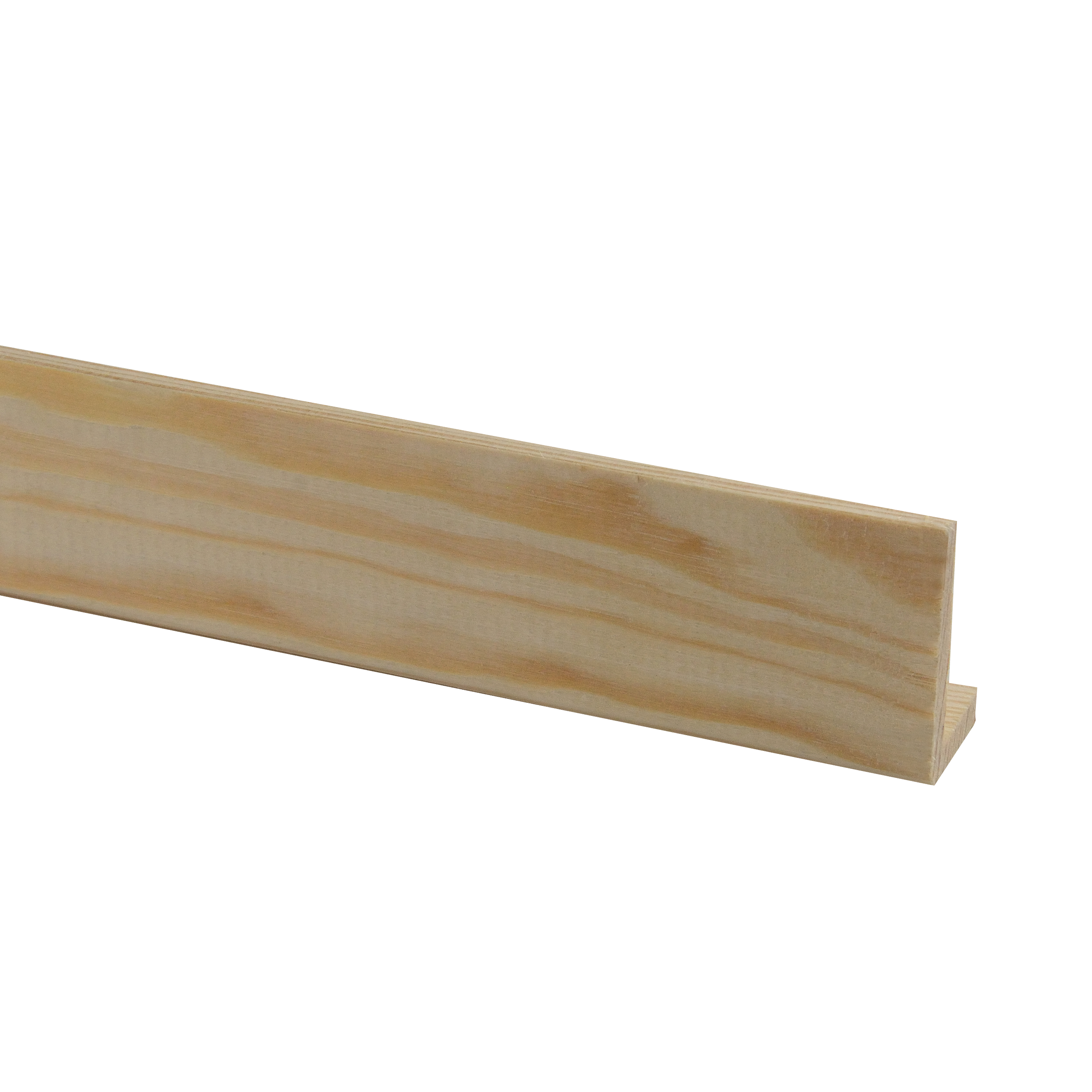 Kątownik różnoramienny sosnowy surowy 18 x 35 x 2500 mm