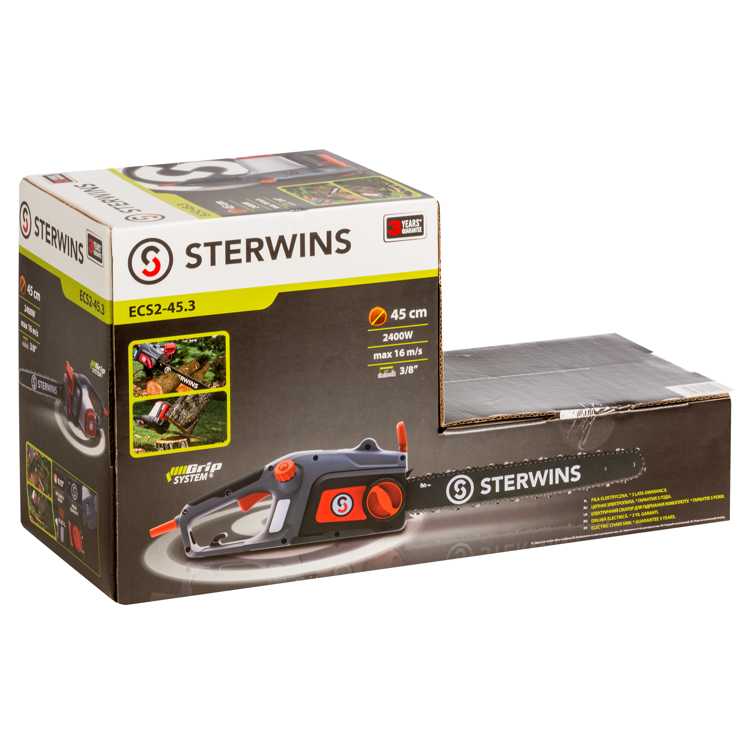 Elettrosega STERWINS ECS 2-45.3, 2400 W barra da 45 cm - 15
