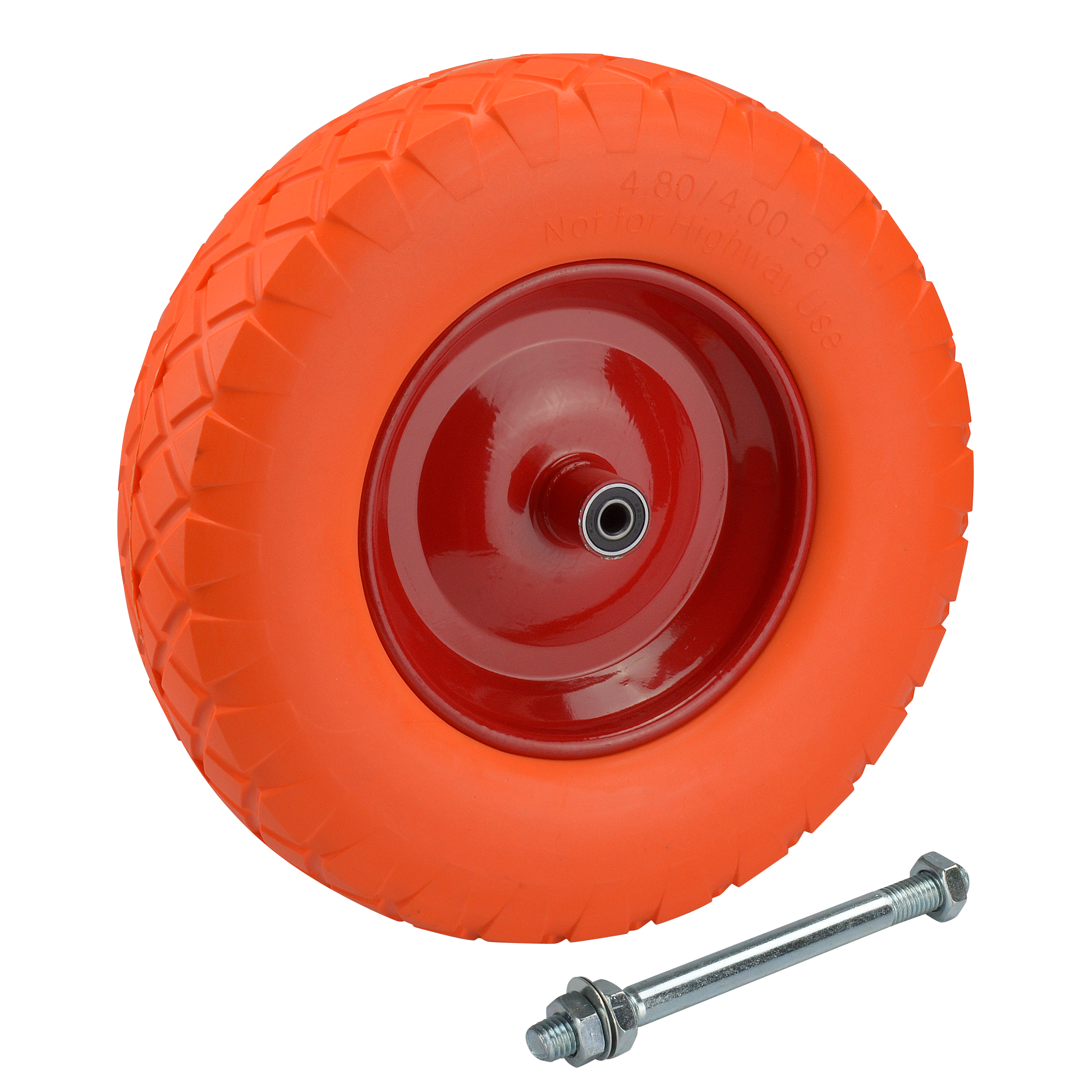 Koło do taczki poliuretanowe pełne 400 mm/130 kg