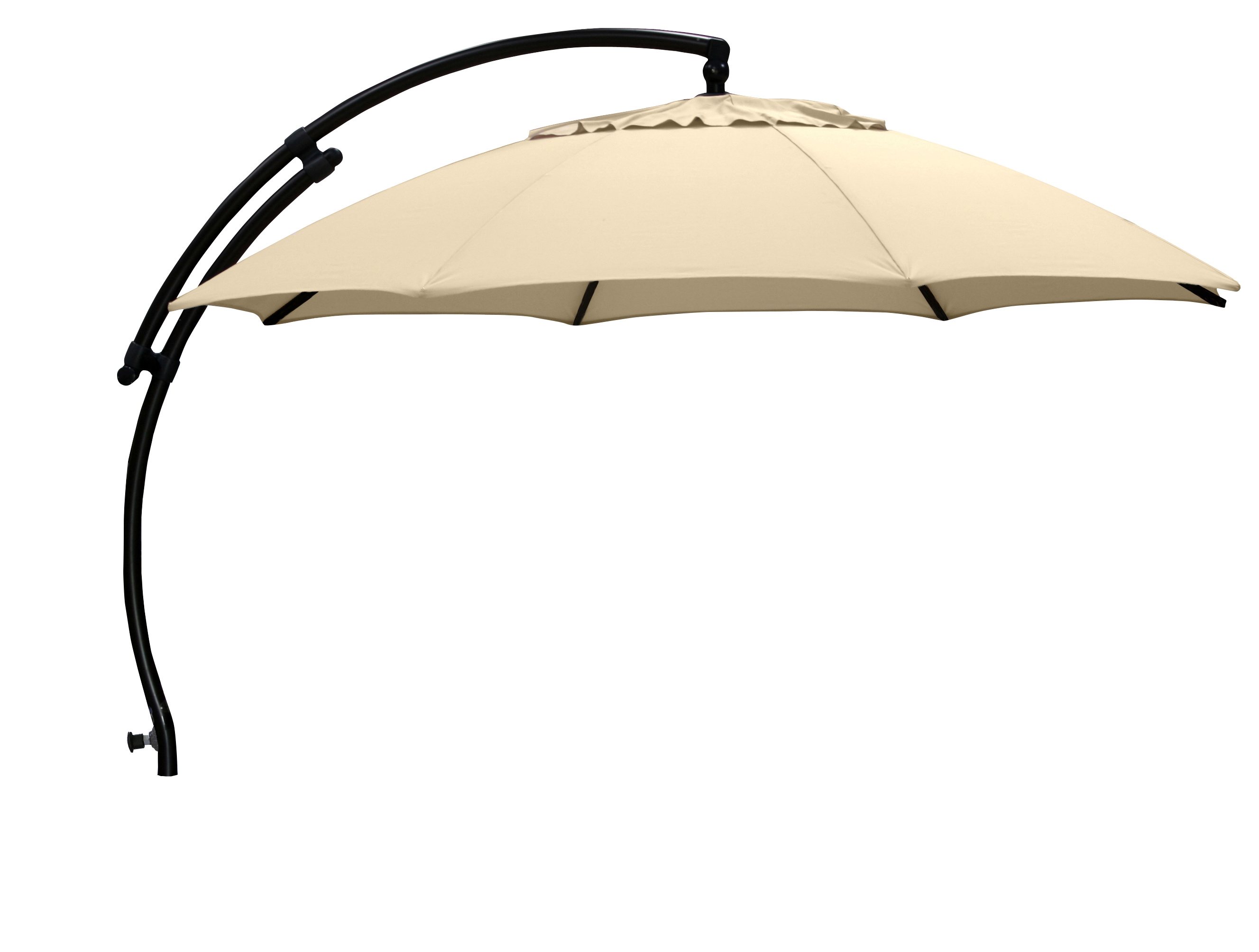 Parasol ogrodowy okrągły Easy Sun 375x305 cm jasnobeżowy Sun Garden