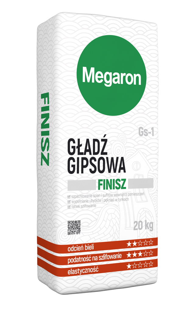 Gładź gipsowa Finisz GS-1 20 kg Megaron