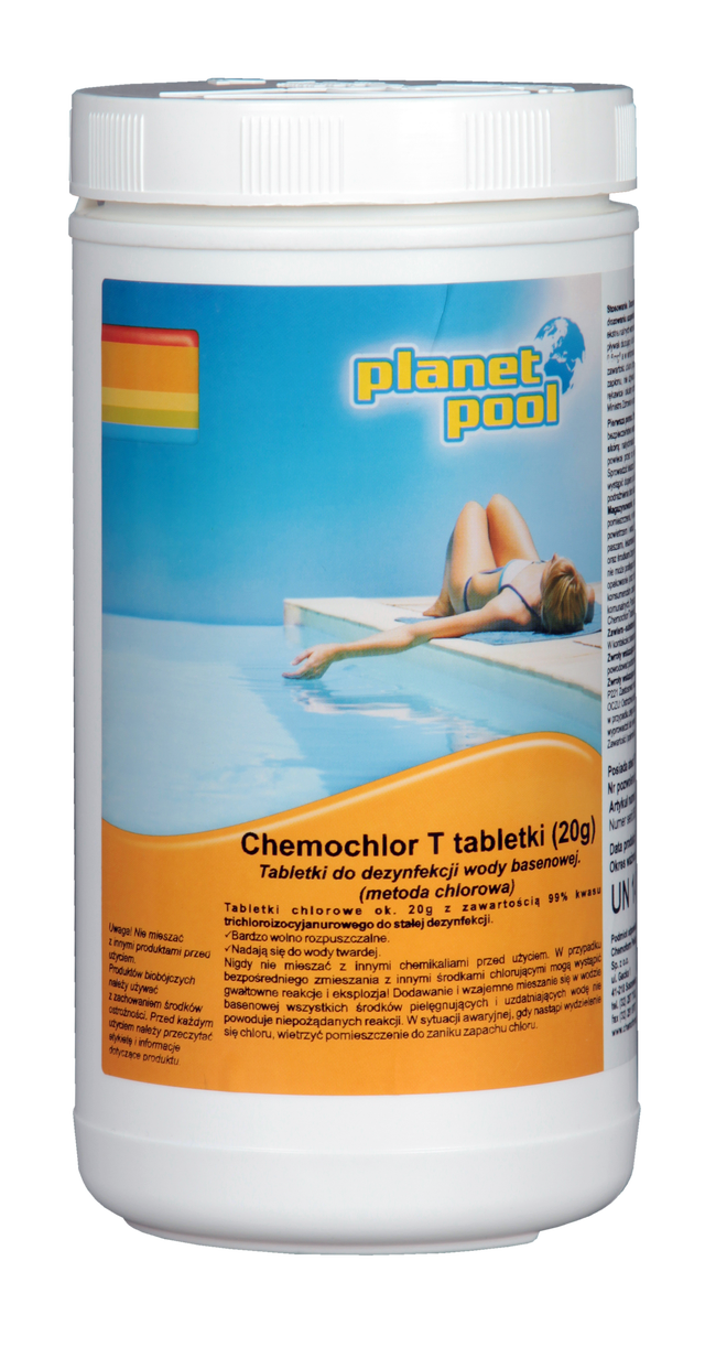 Tabletki chlorowe do basenu Chemochlor T 50szt. 20g 1kg Planet Pool