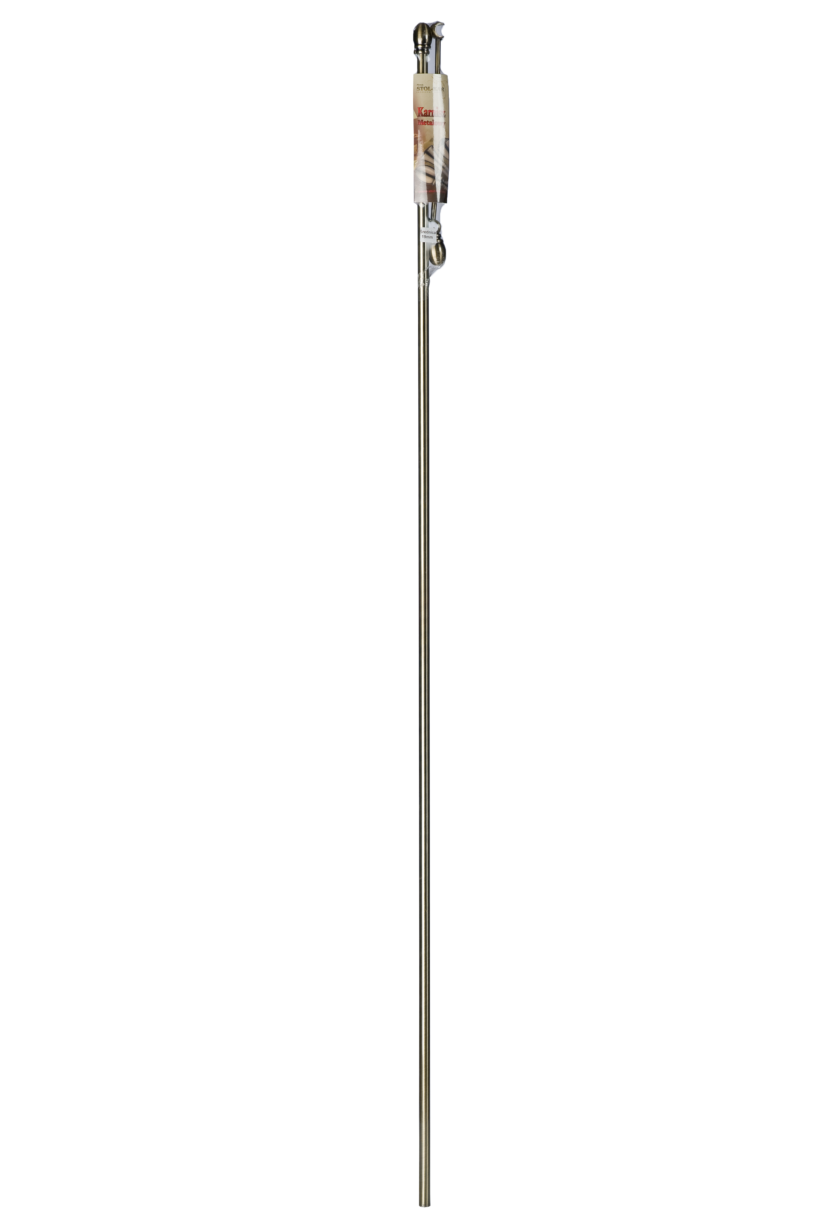 Karnisz Kula Elegant 240 cm pojedynczy złoty 25 mm - 2