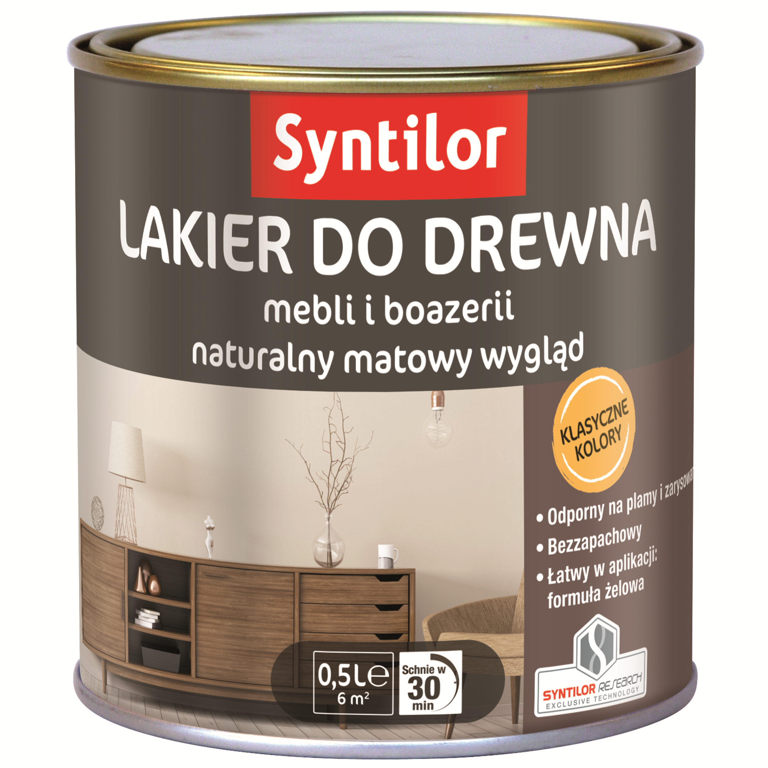 Lakiery do wnętrz AQUARETHANE 0.5 l Dąb złocisty SYNTILOR
