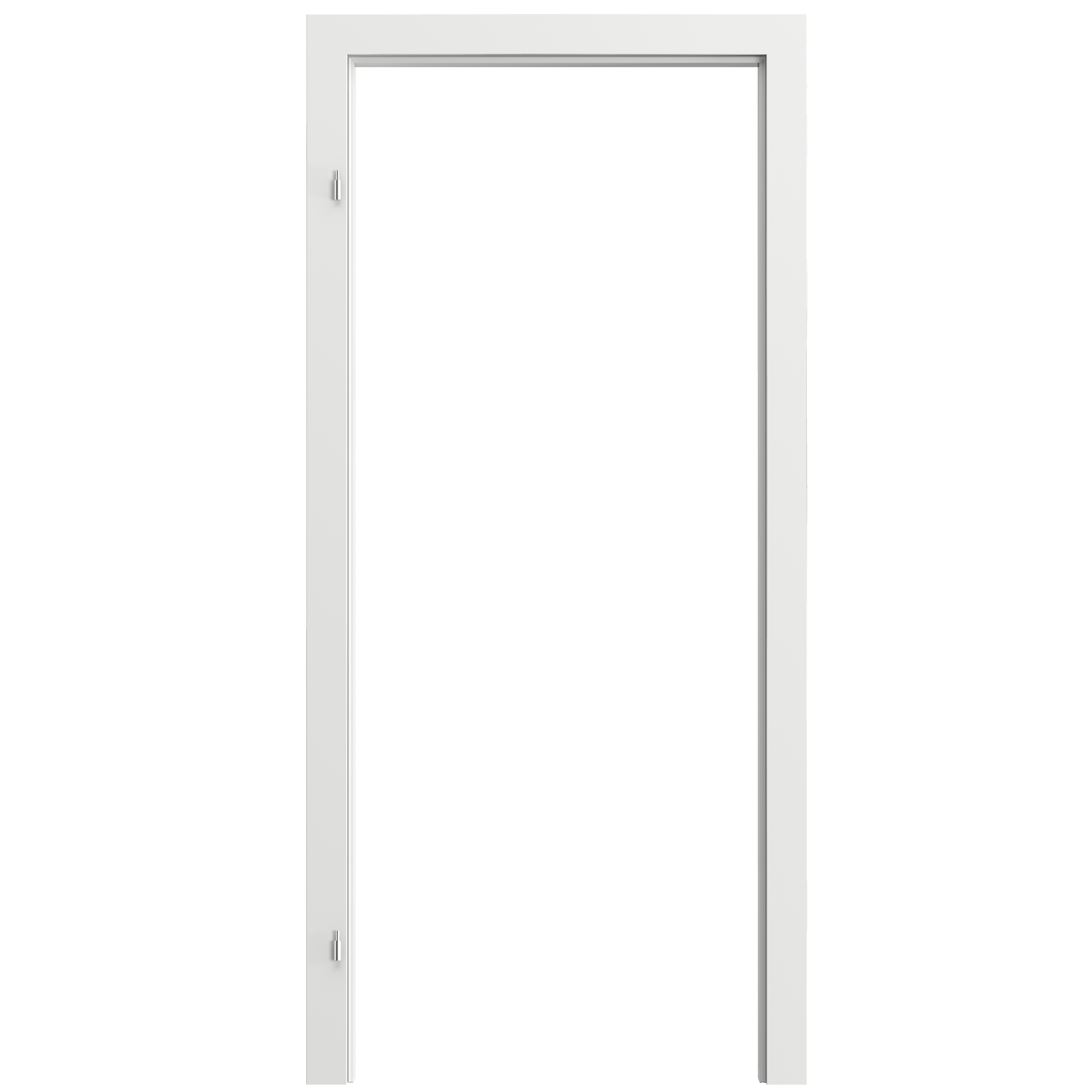 Ościeżnica regulowana do skrzydeł bezprzylgowych Vector 60 Lewa Biała 120 - 140 mm Porta