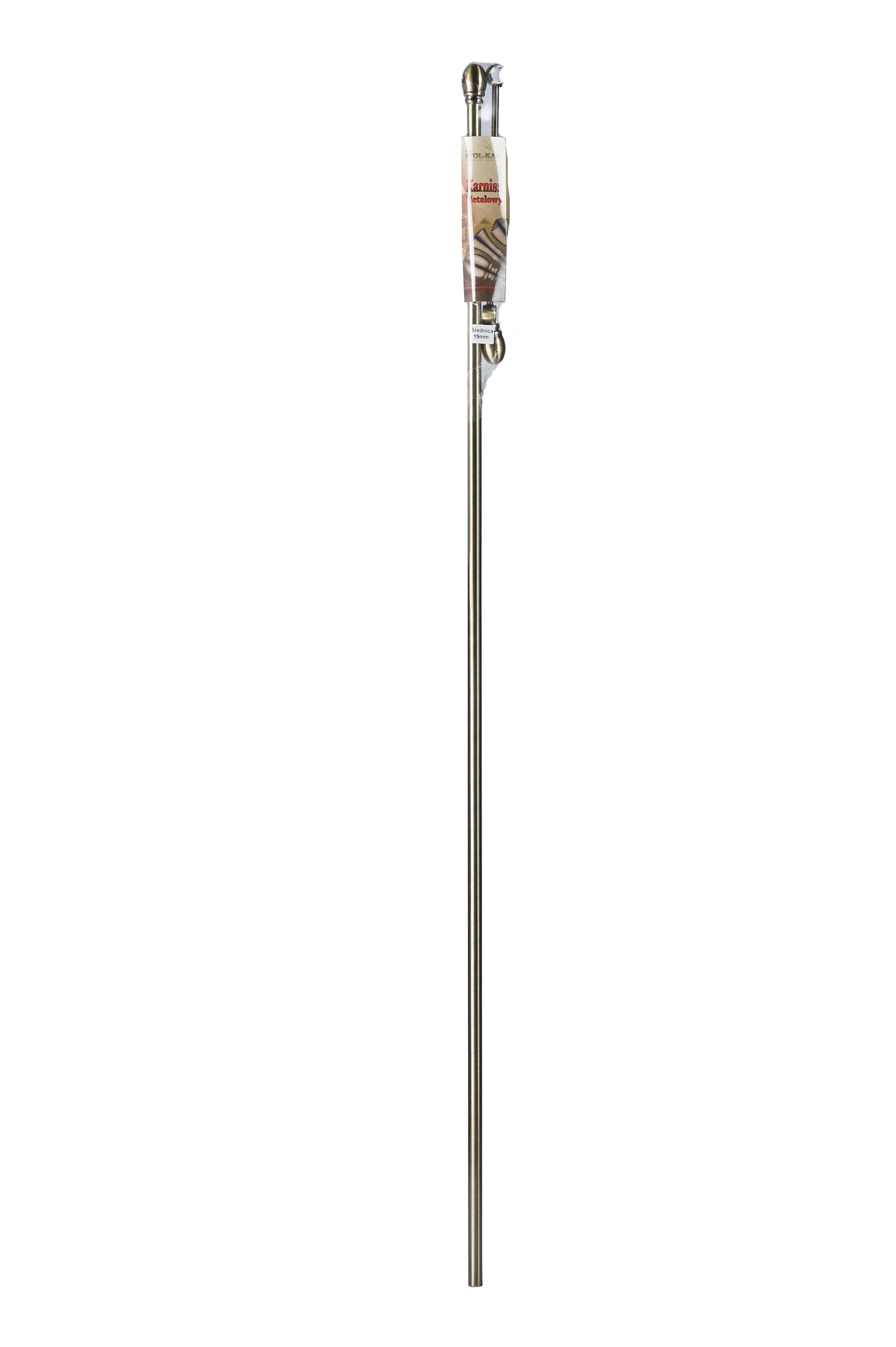 Karnisz Kula Elegant 200 cm pojedynczy złoty 25 mm - 2
