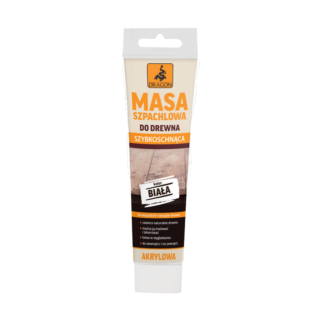 Masa szpachlowa do drewna 150 g Biała DRAGON