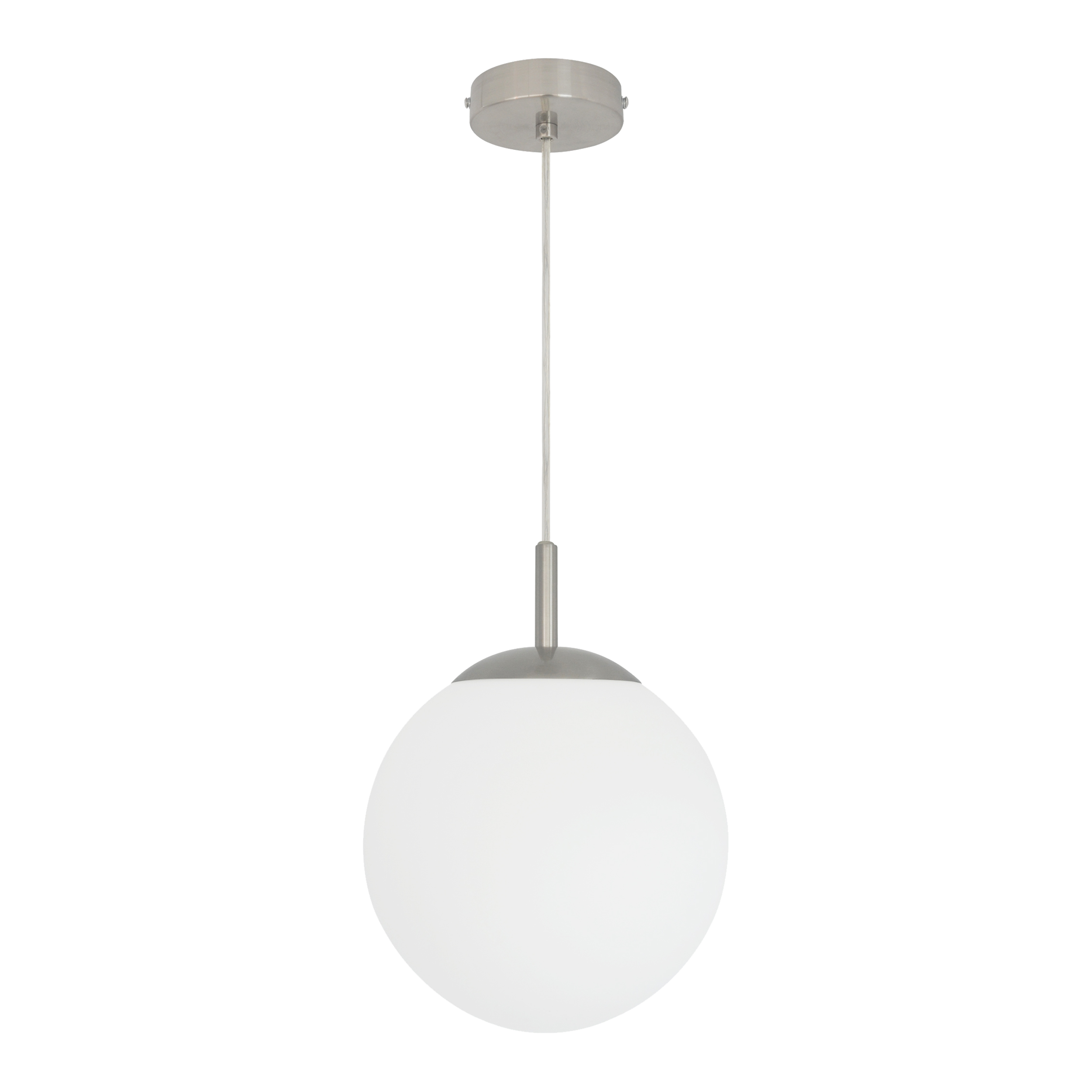 Lampadario Neoclassico Celestine grigio paralume bianco E27 Ø25cm INSPIRE - 2