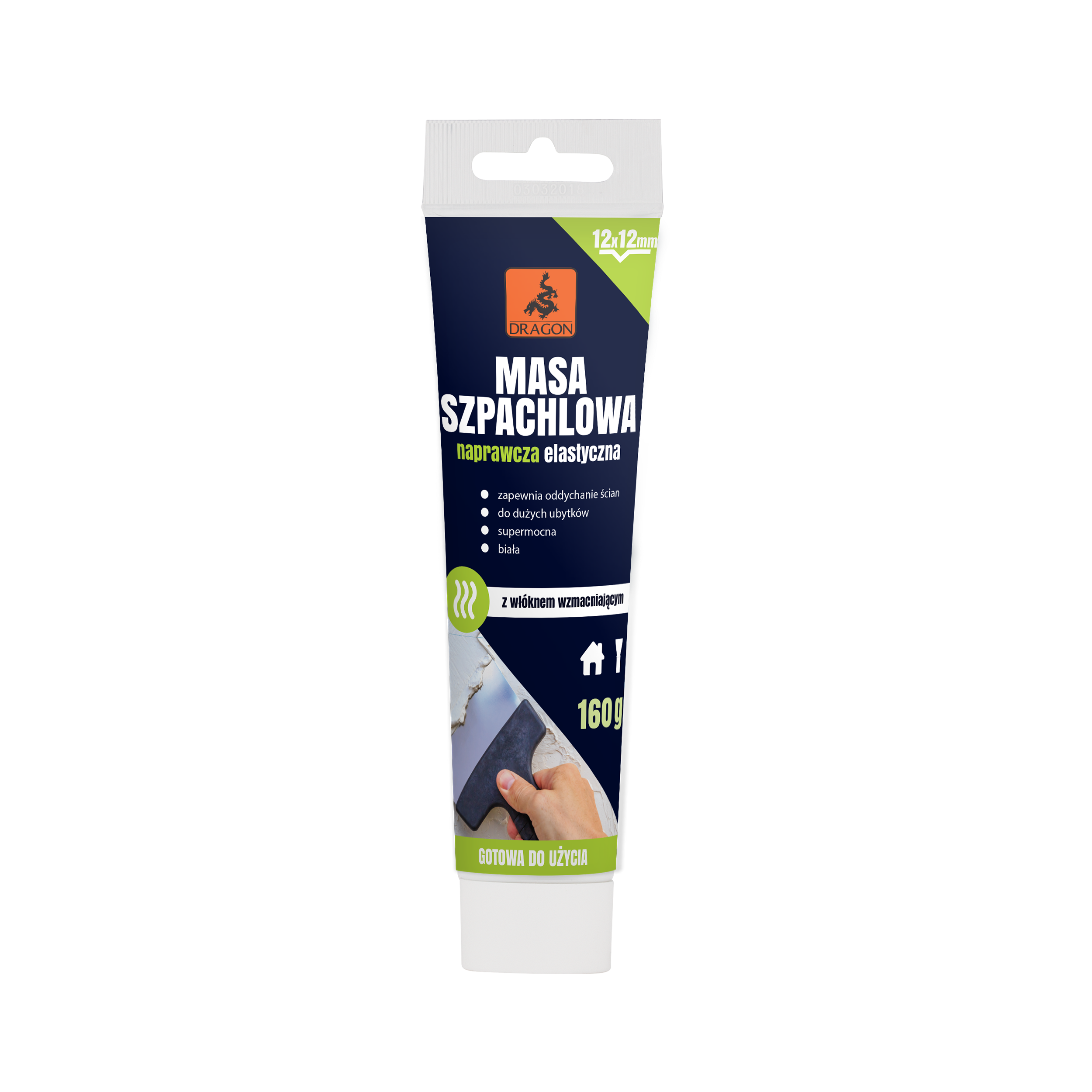 Masa szpachlowa naprawcza elastyczna 160 g Dragon