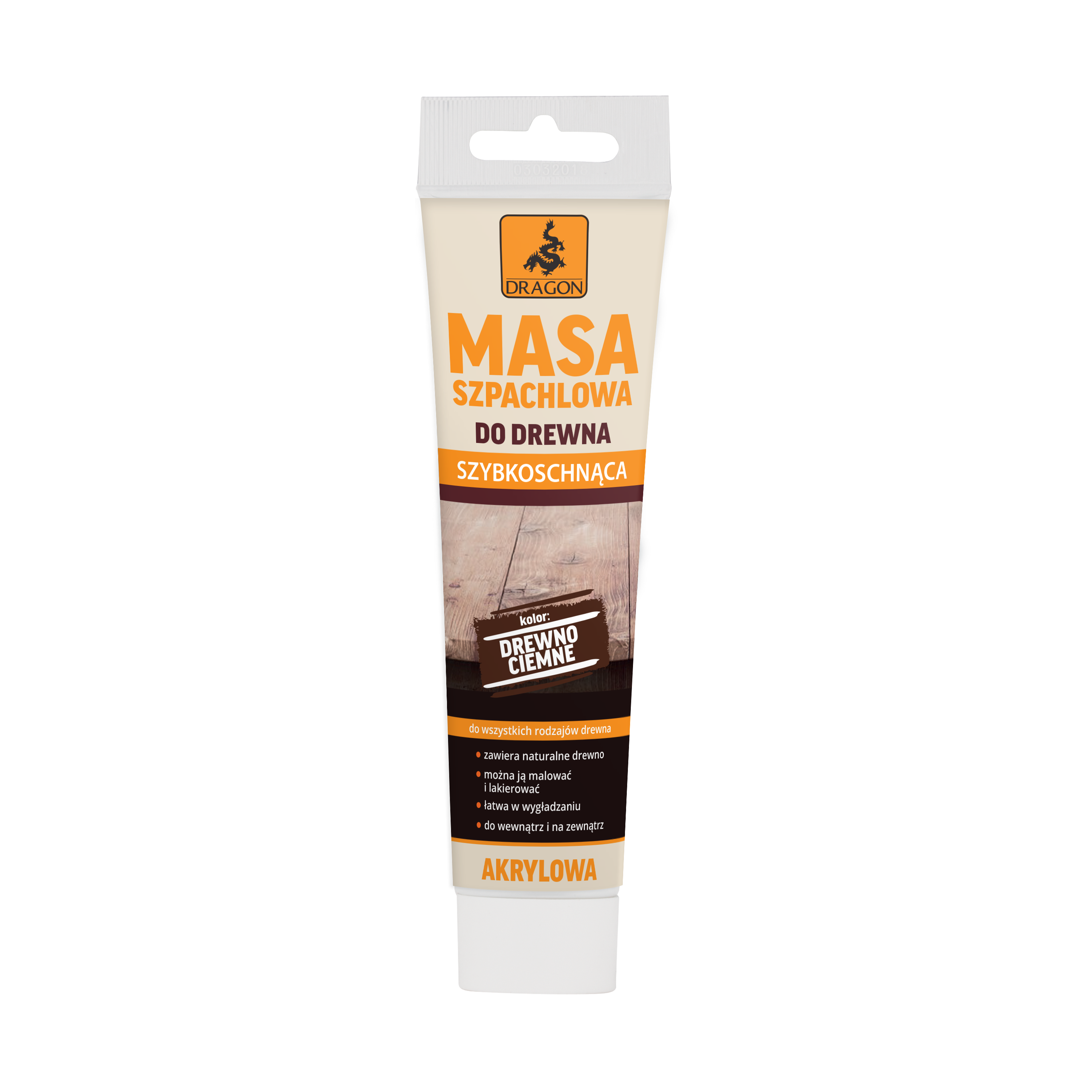 Masa szpachlowa do drewna 150 g Drewno ciemne DRAGON