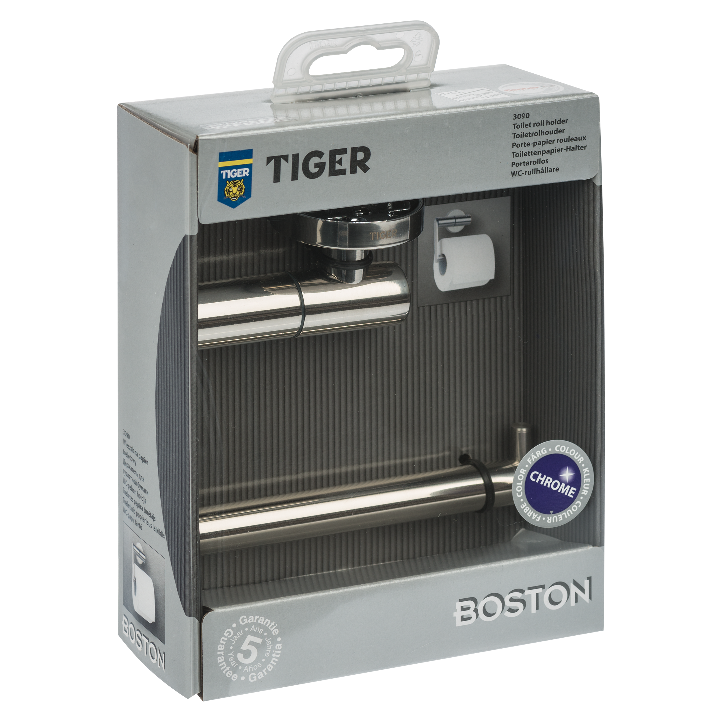 Uchwyt ścienny na papier toaletowy Boston Tiger - 6