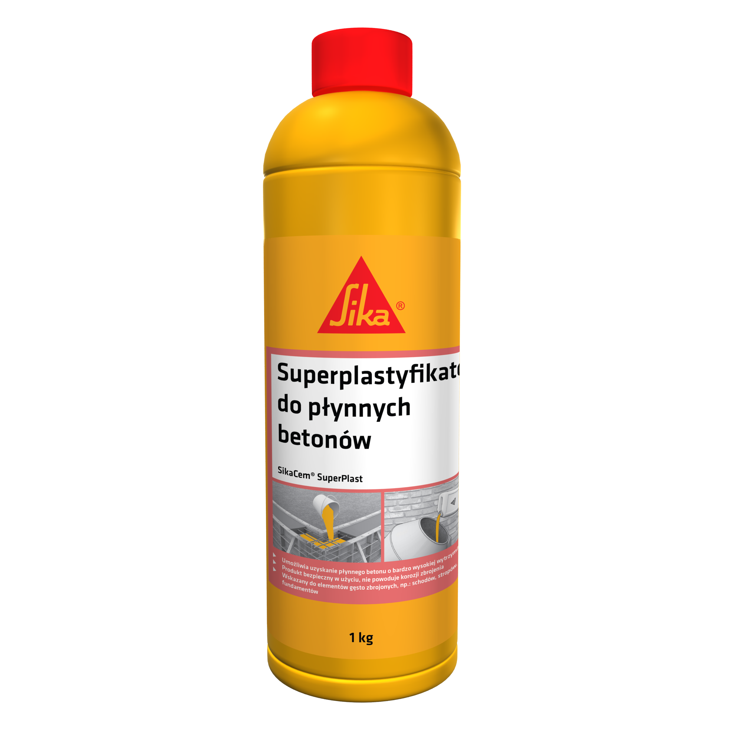 Plastyfikaktor do betonów rozpływnych Sikacem Superplast 1 kg Sika