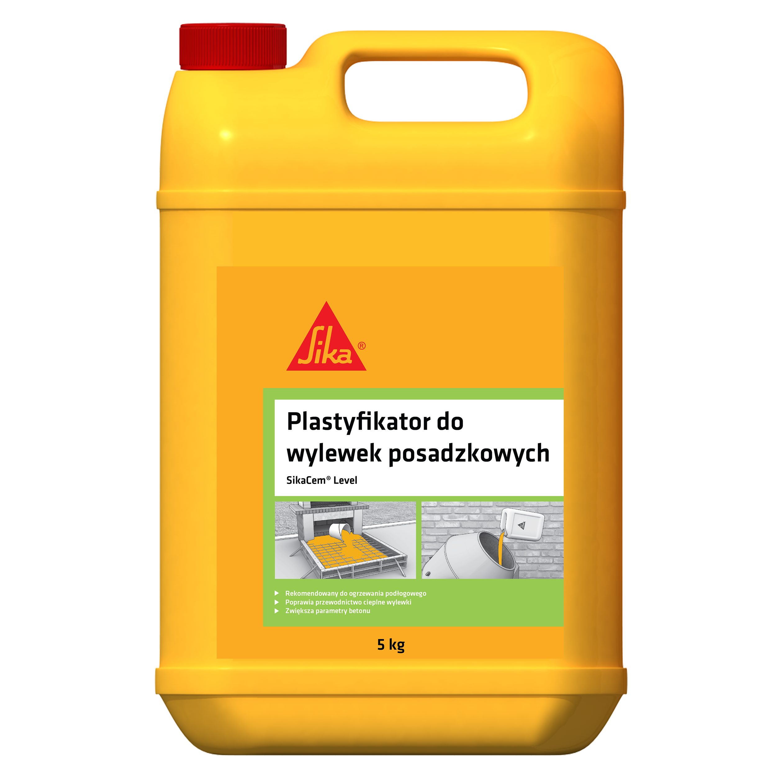 Plastyfikator do betonu Sikacem Level 5 kg Sika