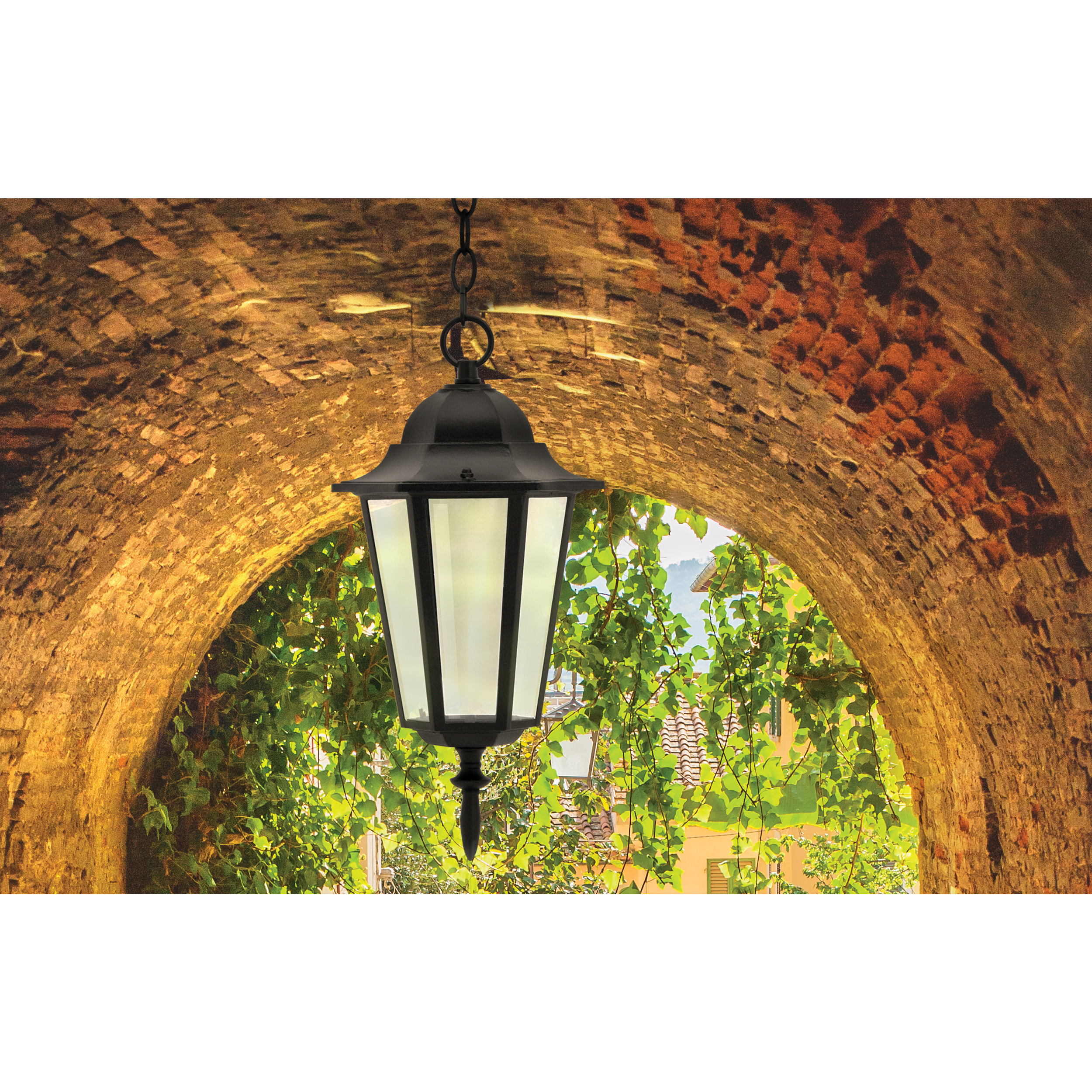 Lampa ogrodowa wisząca LIGURIA IP43 czarna E27 POLUX - 4