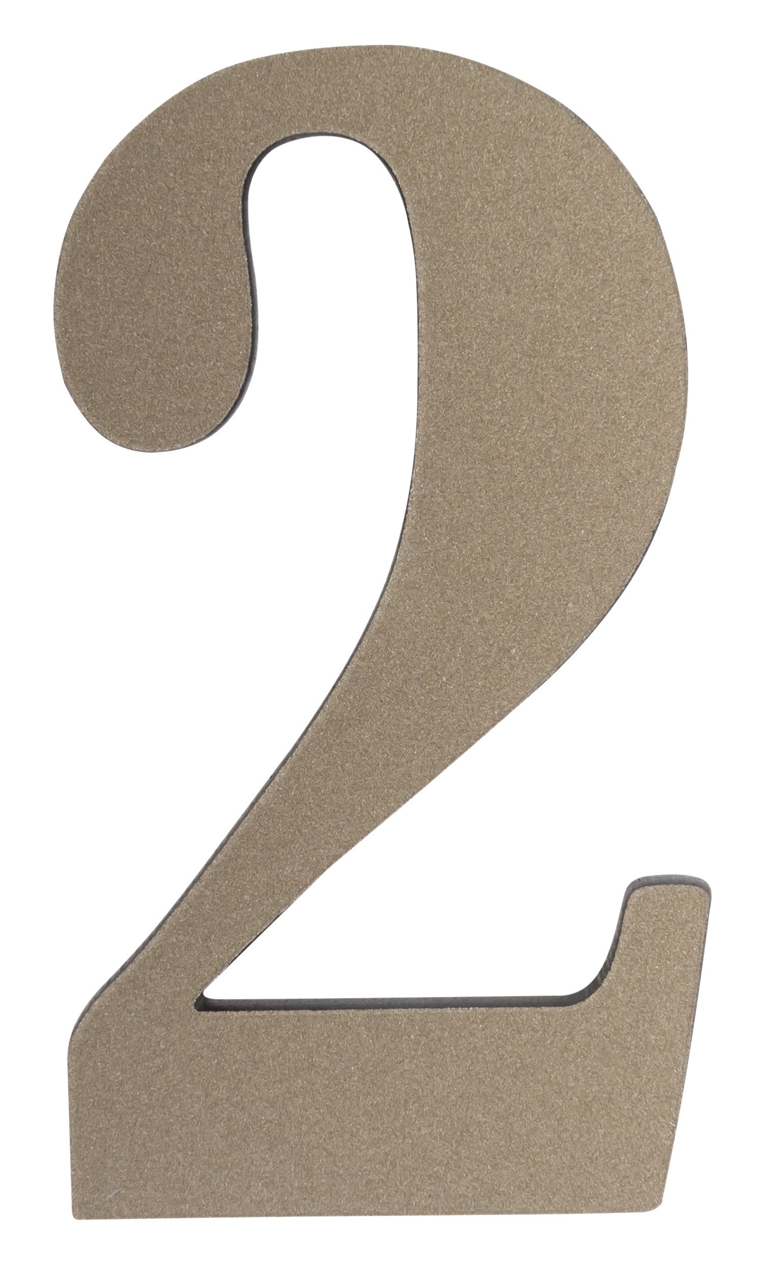 Cyfra 2 wys.5 cm plastikowa patynowa