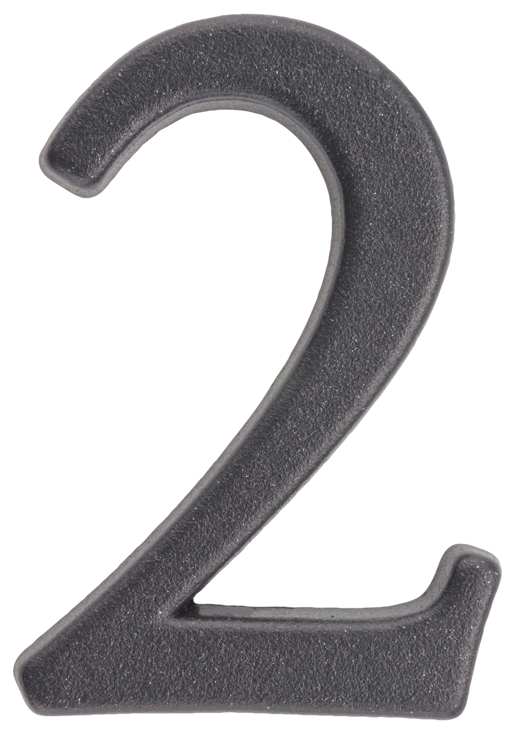 Cyfra 2 wys.5 cm metalowa grafitowa