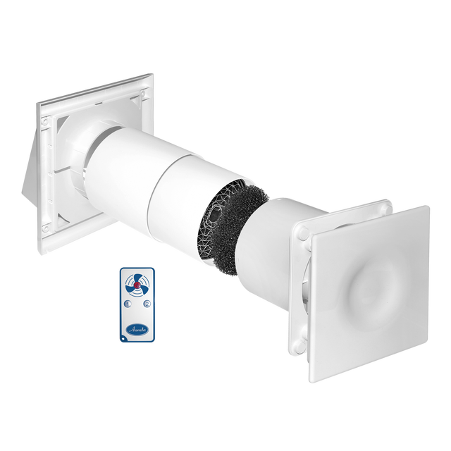 Rekuperator kompaktowy HRV100P z pilotem AWENTA