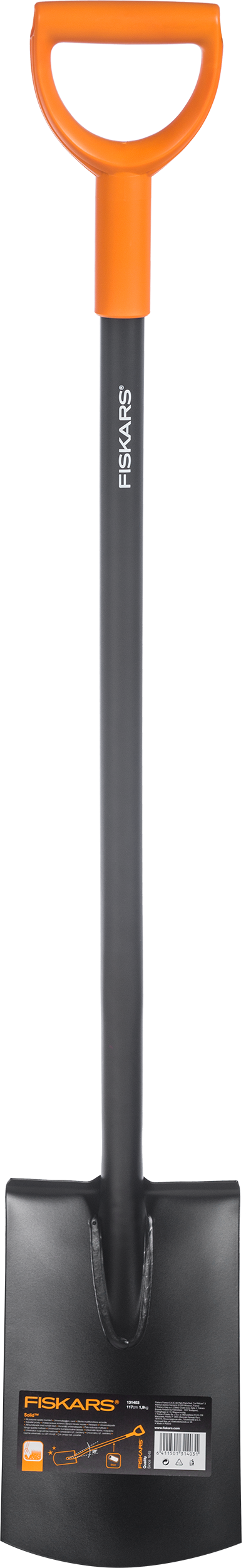 Vanga in acciaio FISKARS Solid quadrata c/manico 117 cm - 6