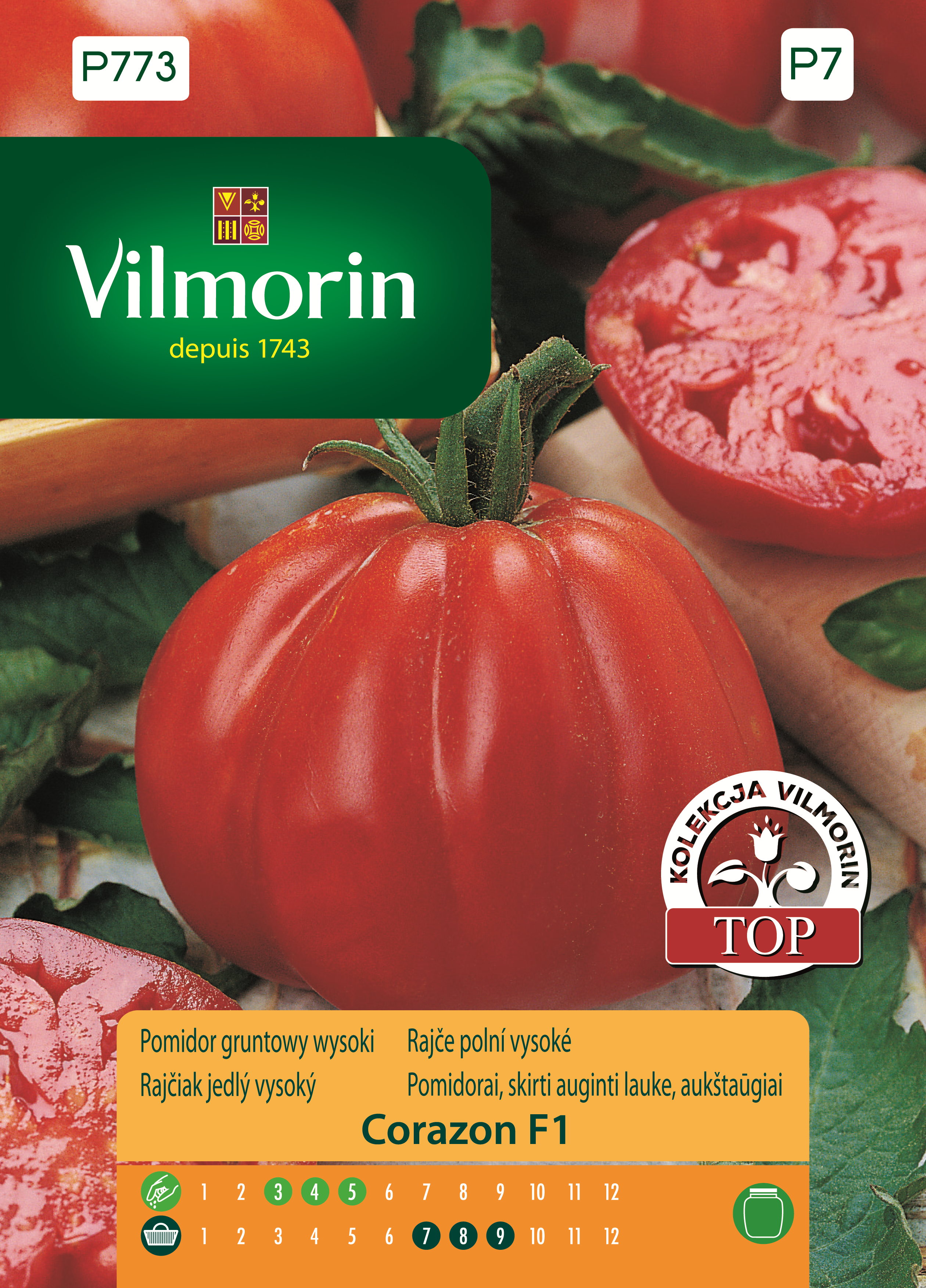 Pomidor gruntowy wysoki Corazon F1 nasiona Vilmorin