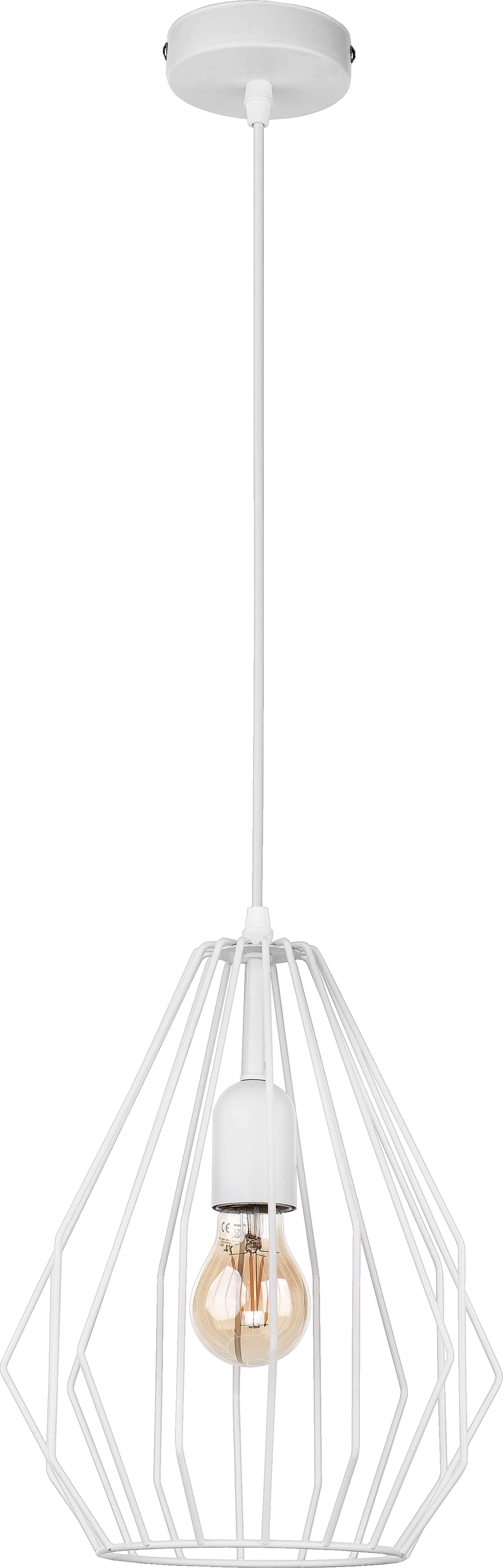 Lampa wisząca Brylant biała E27 TK Lighting