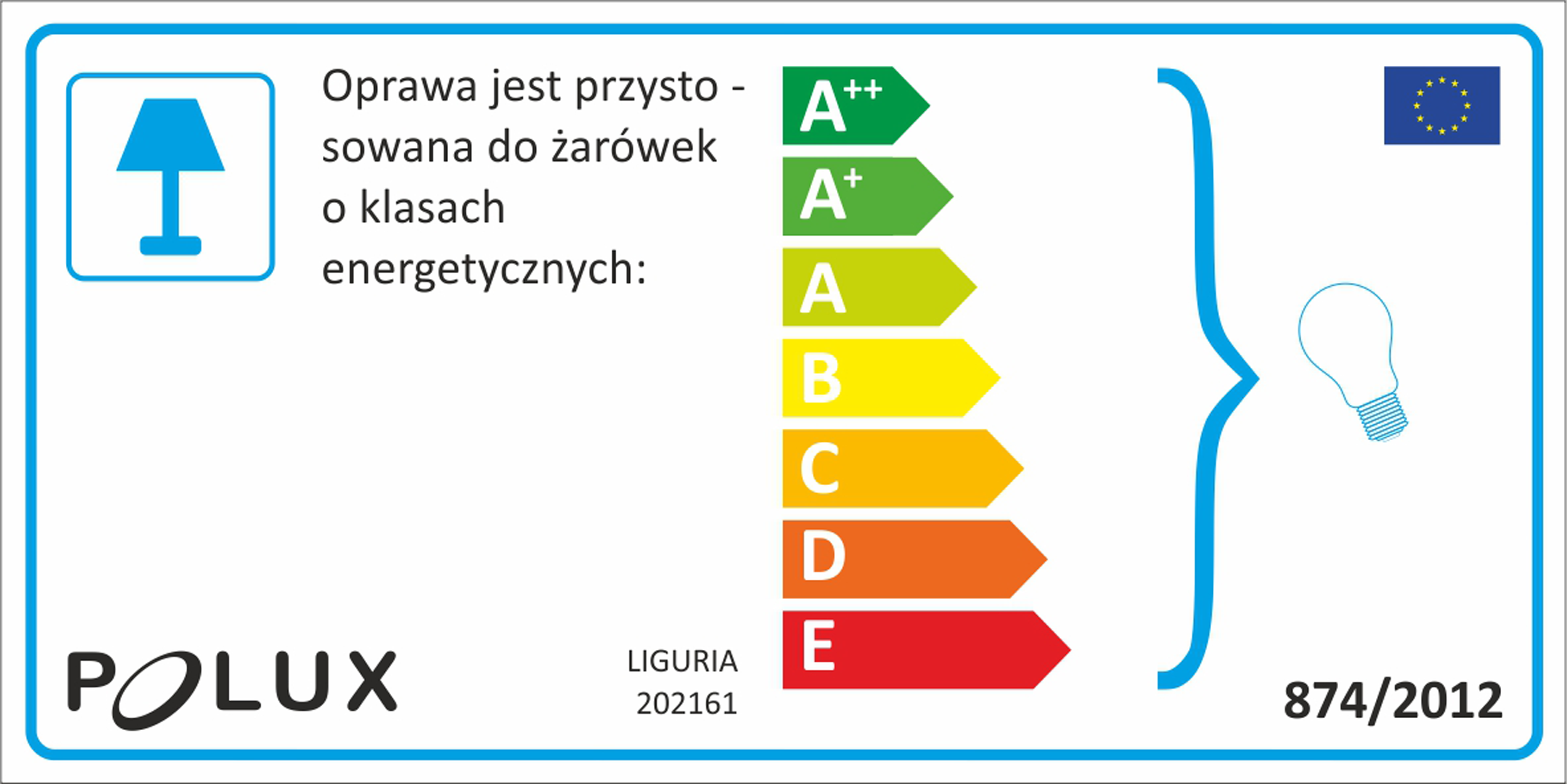 Lampa ogrodowa wisząca LIGURIA IP43 czarna E27 POLUX - 7