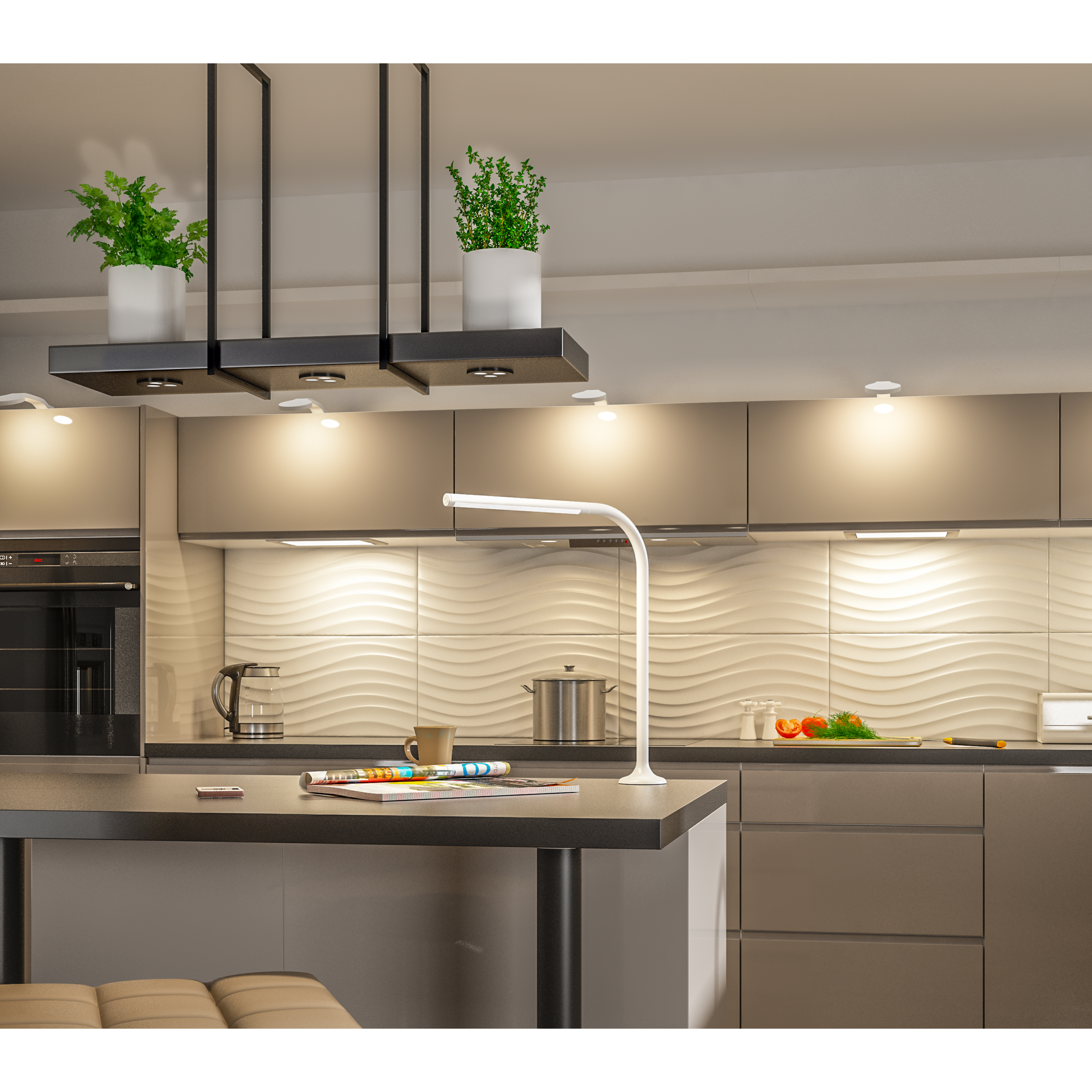 Lampa wisząca Tray czarna LED Markslojd - 7