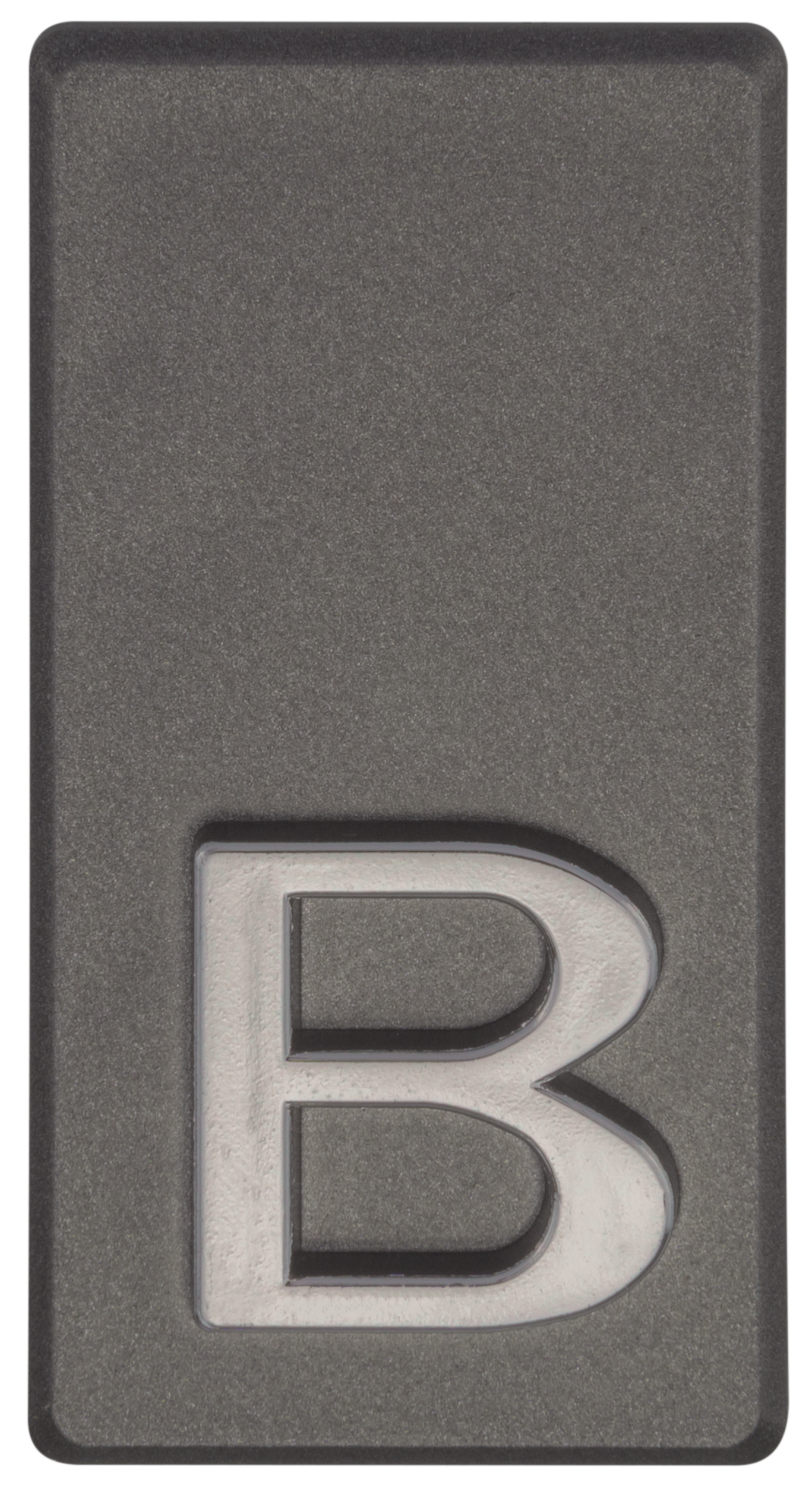 Litera B wys.5 cm plastikowa grafitowa