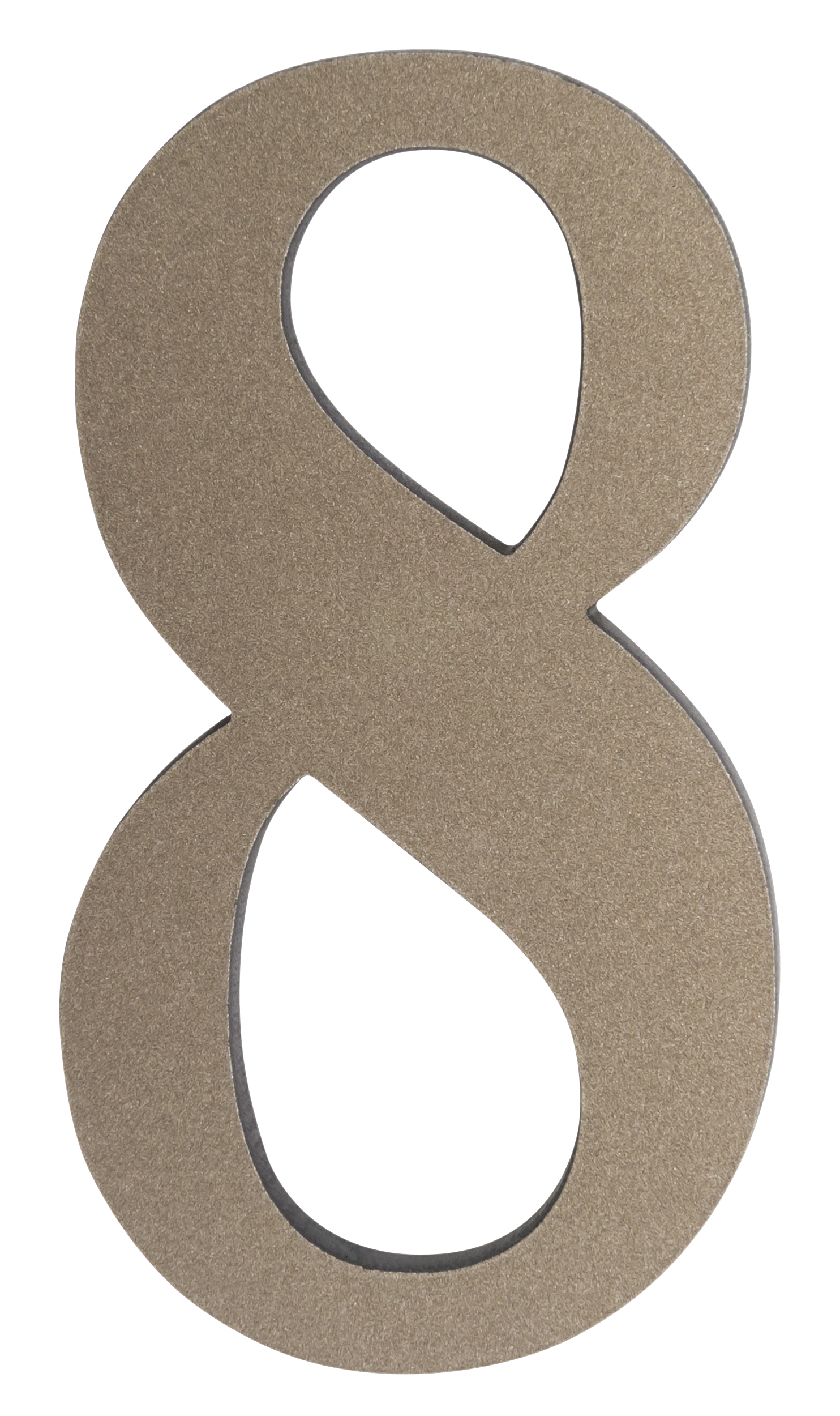 Cyfra 8 wys.5 cm plastikowa patynowa