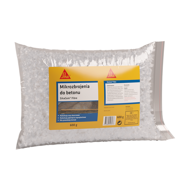Mikrozbrojenia do betonu SIKACEM FIBRE-12 600 g Sika