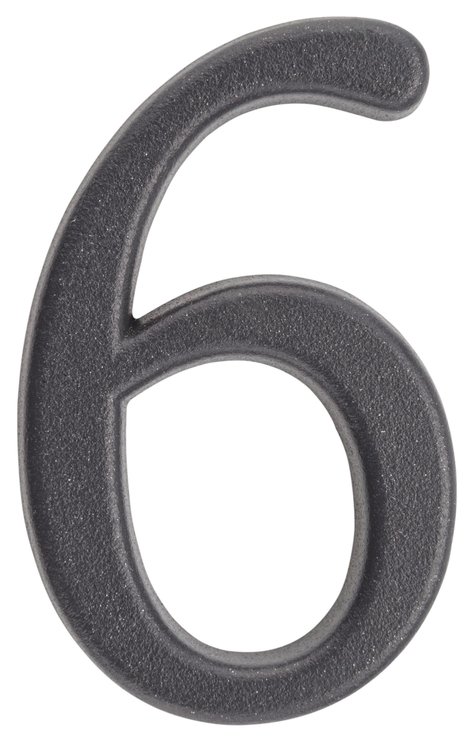 Cyfra 6/9 wys.5 cm metalowa grafitowa