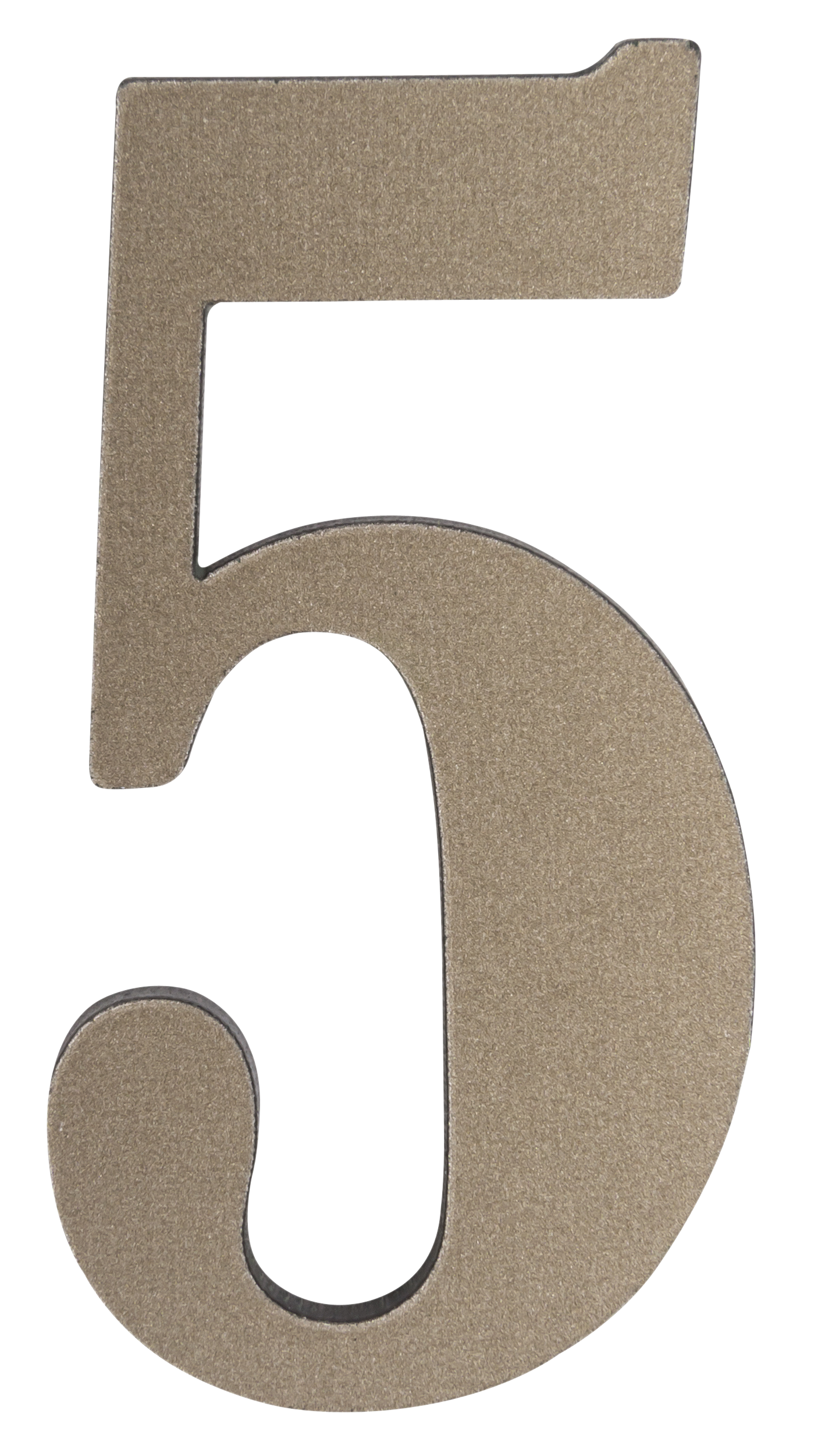 Cyfra 5 wys.5 cm plastikowa patynowa