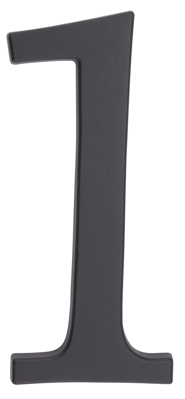 Cyfra 1 aluminiowa grafit 190 mm