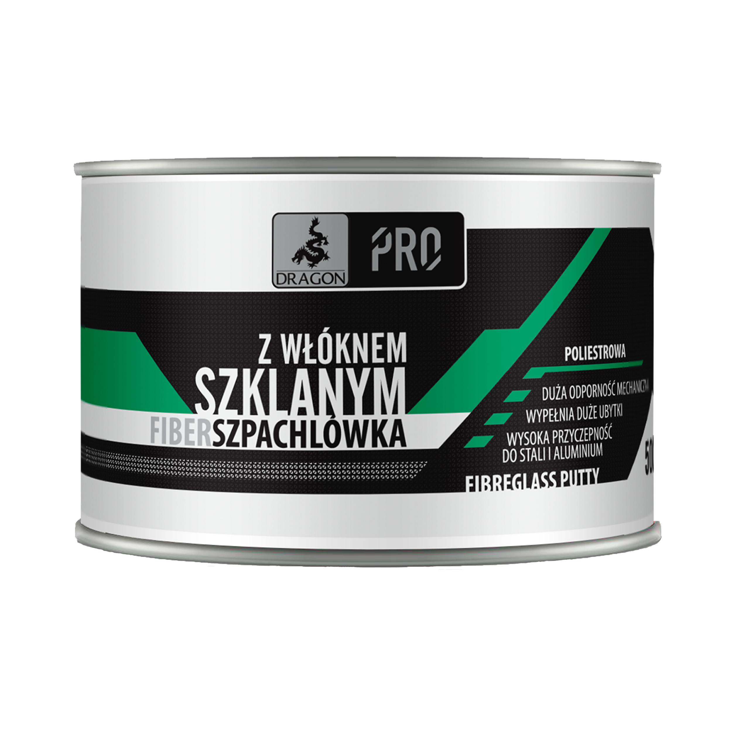 Szpachlówka poliestrowa z włóknem szklanym 0.5 kg DRAGON PRO