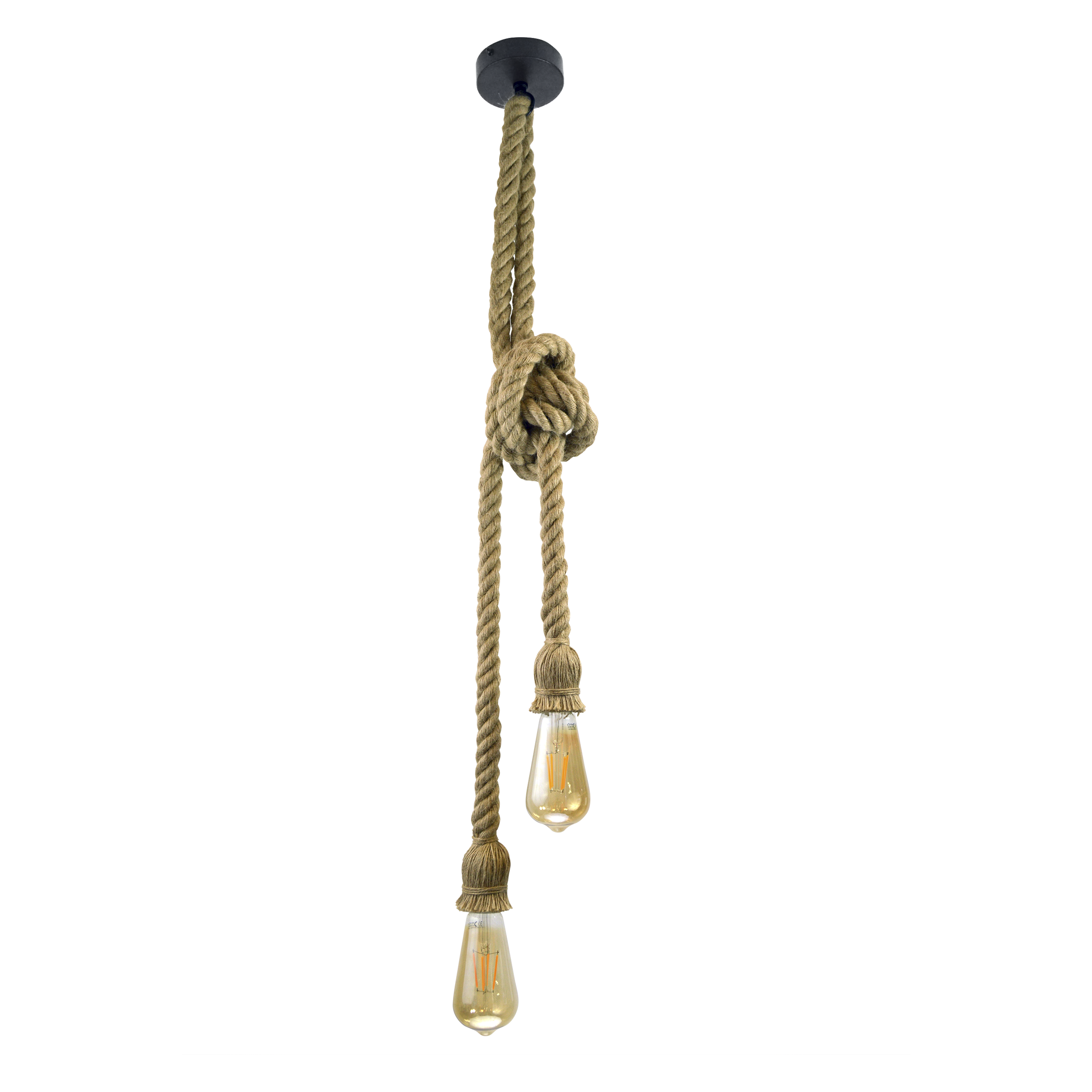 Lampa wisząca Rope brązowa E27 Il Mio