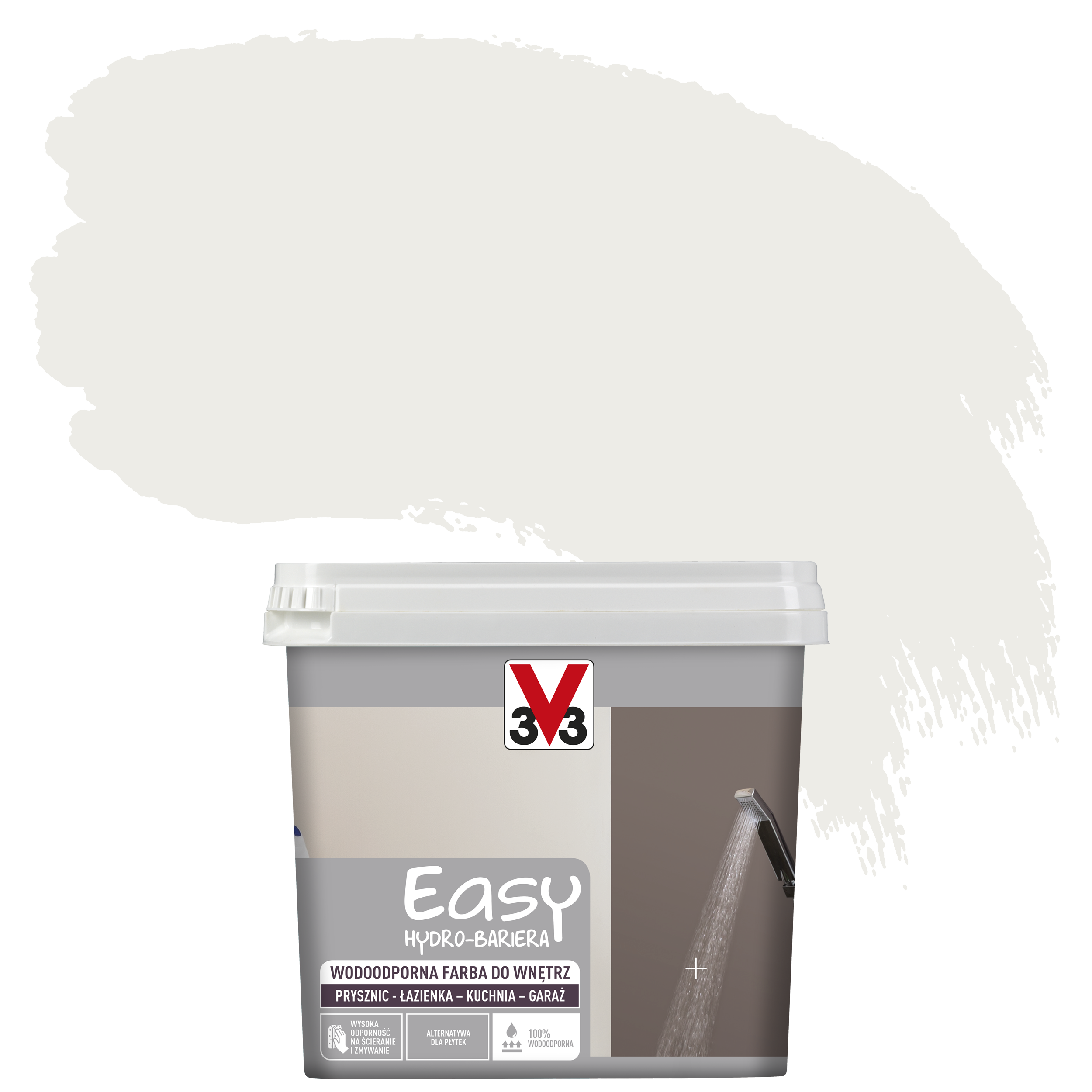 Farba wodoodporna EASY HYDRO-BARIERA 0.75 l Kość słoniowa Satyna V33