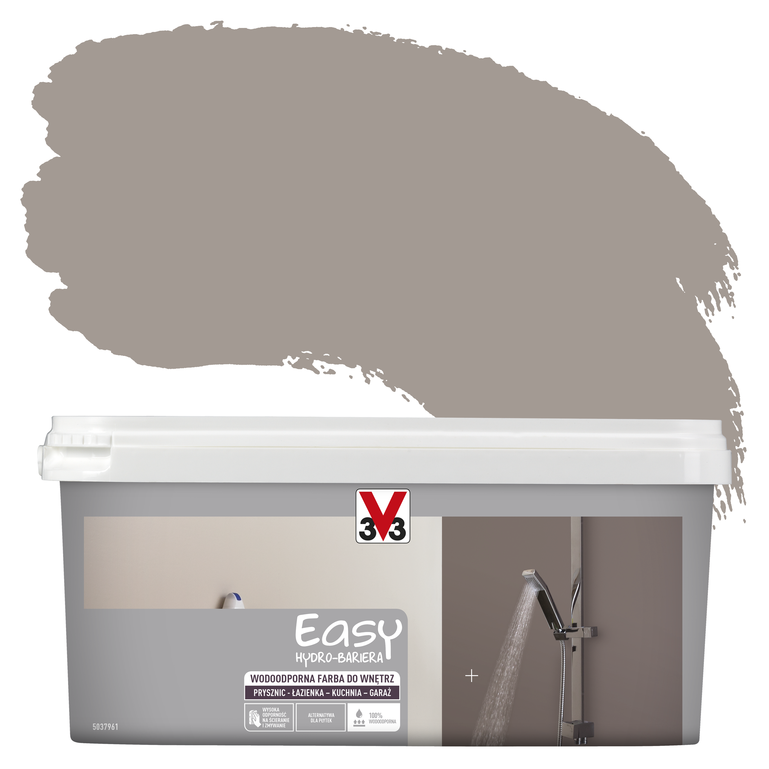 Farba wodoodporna EASY HYDRO-BARIERA 2 l Taupe Satyna V33