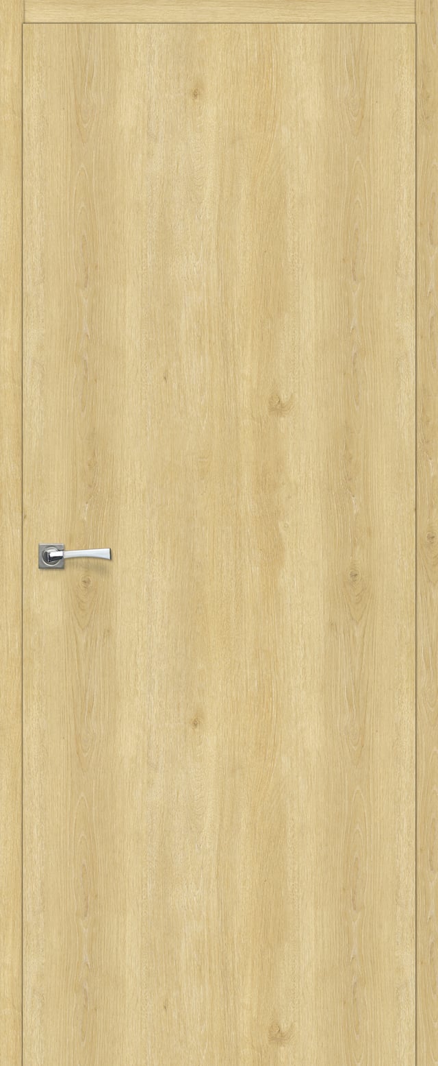 Drzwi wewnętrzne pełne bezprzylgowe Revers Dąb piaskowy 90 Uniwersalne wysokość 220 cm Artens