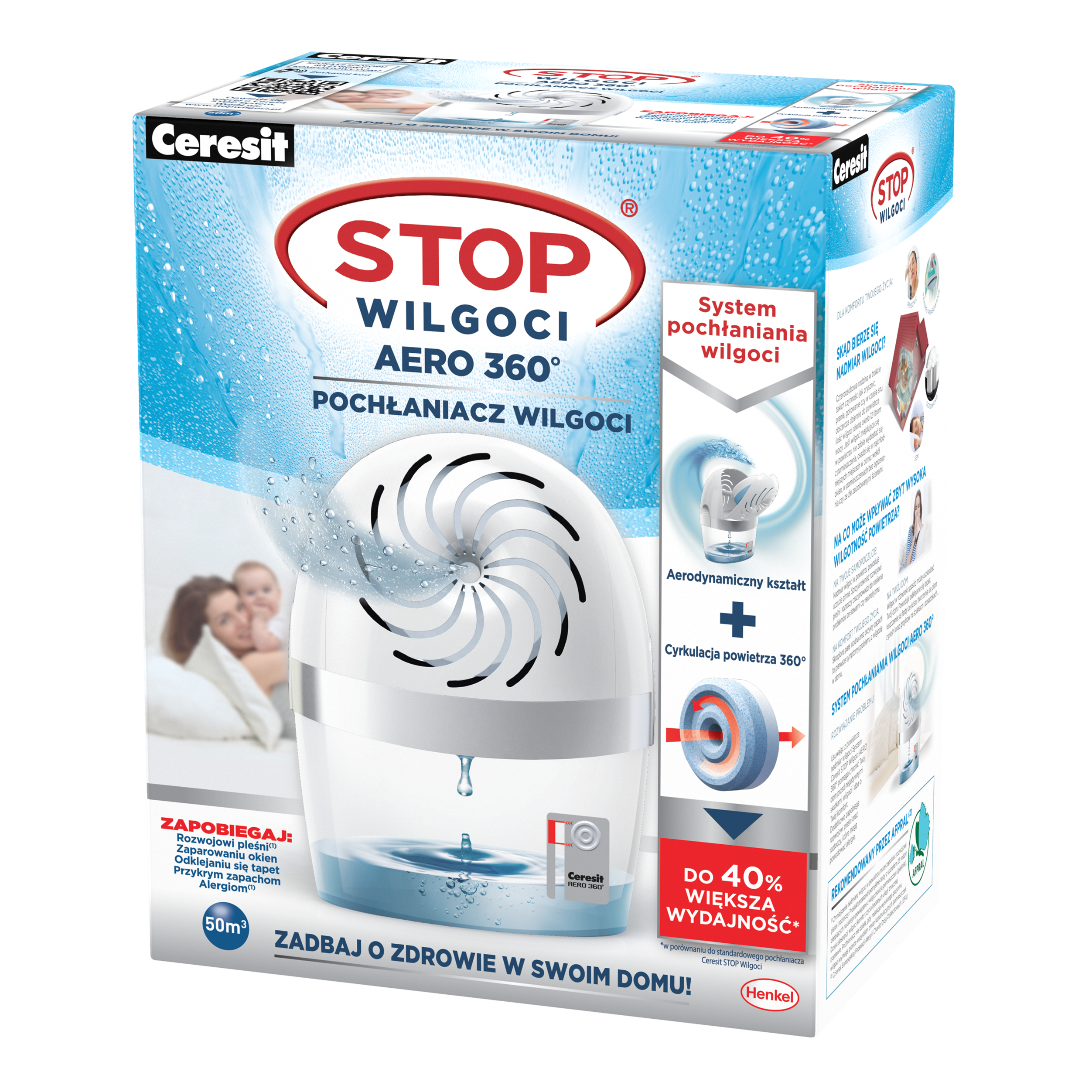 Pochłaniacz wilgoci STOP WILGOCI AERO 360 450 g CERESIT