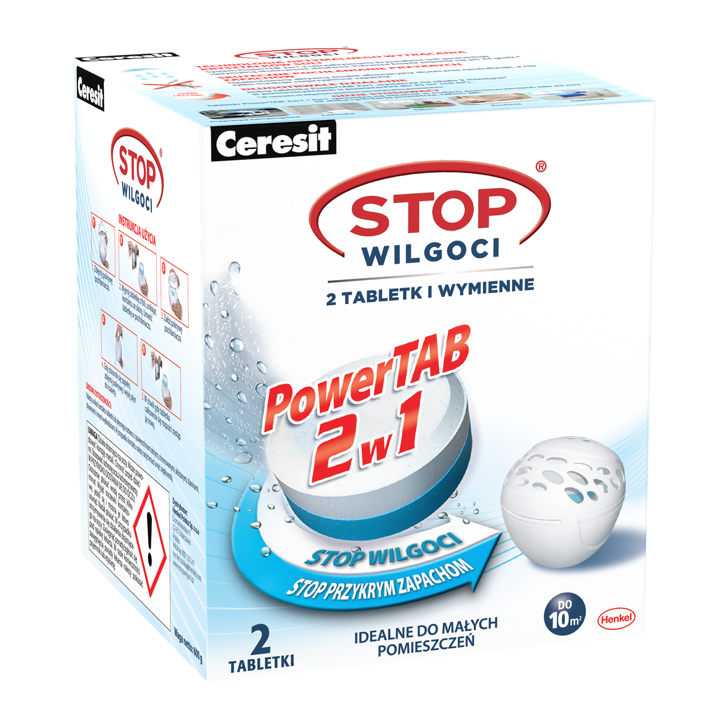 Tabletka wymienna 2 szt. do pochłaniacza wilgoci STOP WILGOCI 2 x 300 g CERESIT