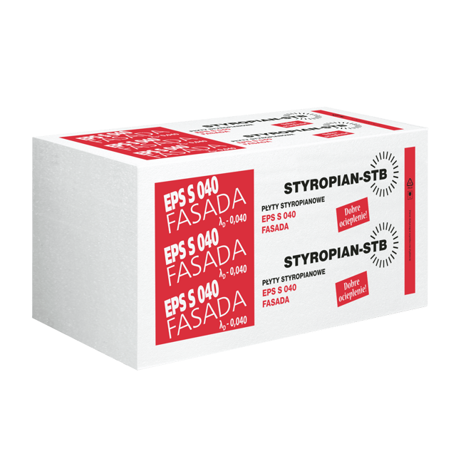 Styropian Fasada niefrezowany EPS 040 100 mm 3m2 STB