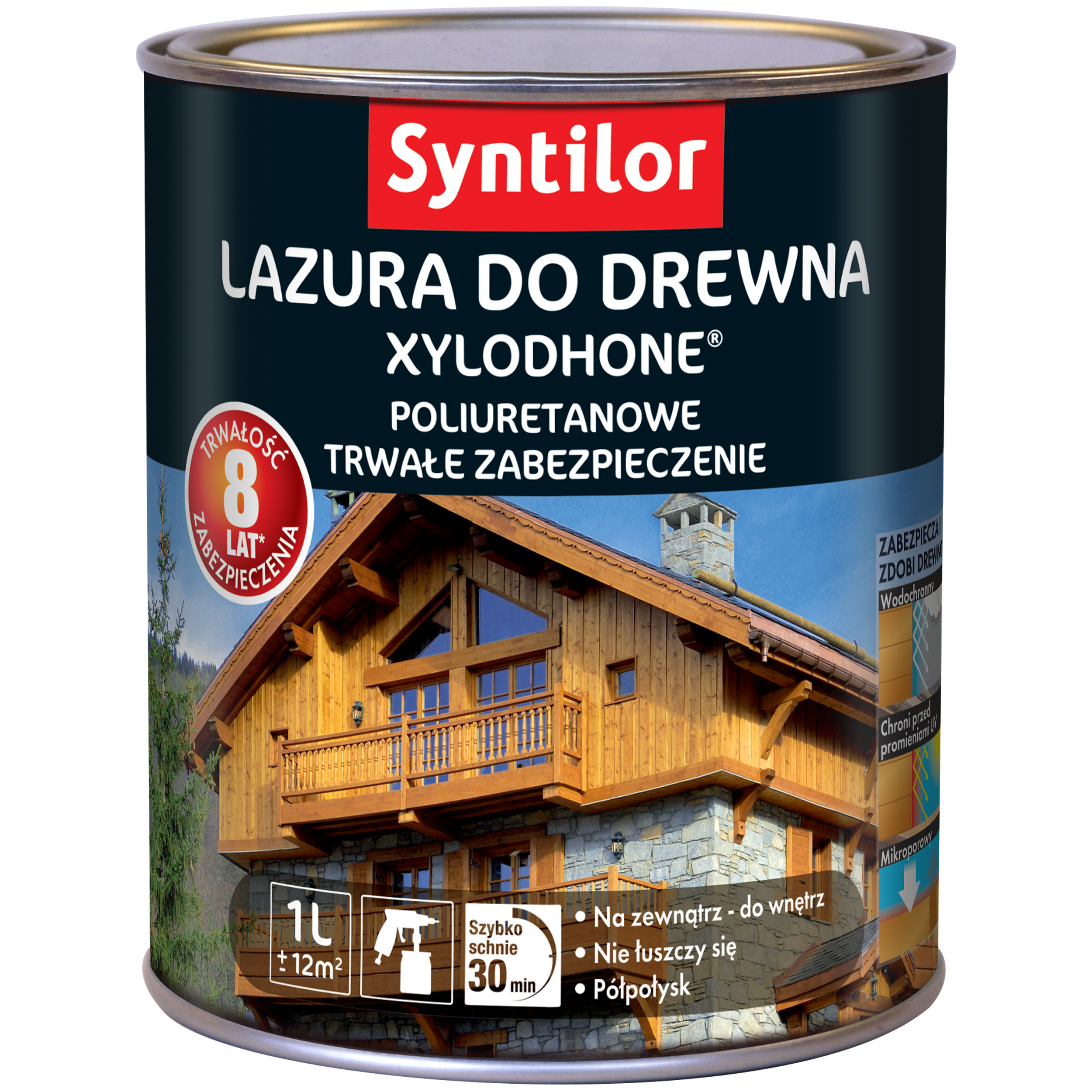 Lazura do drewna XYLODHONE HP 1 l Dąb średni SYNTILOR - 2