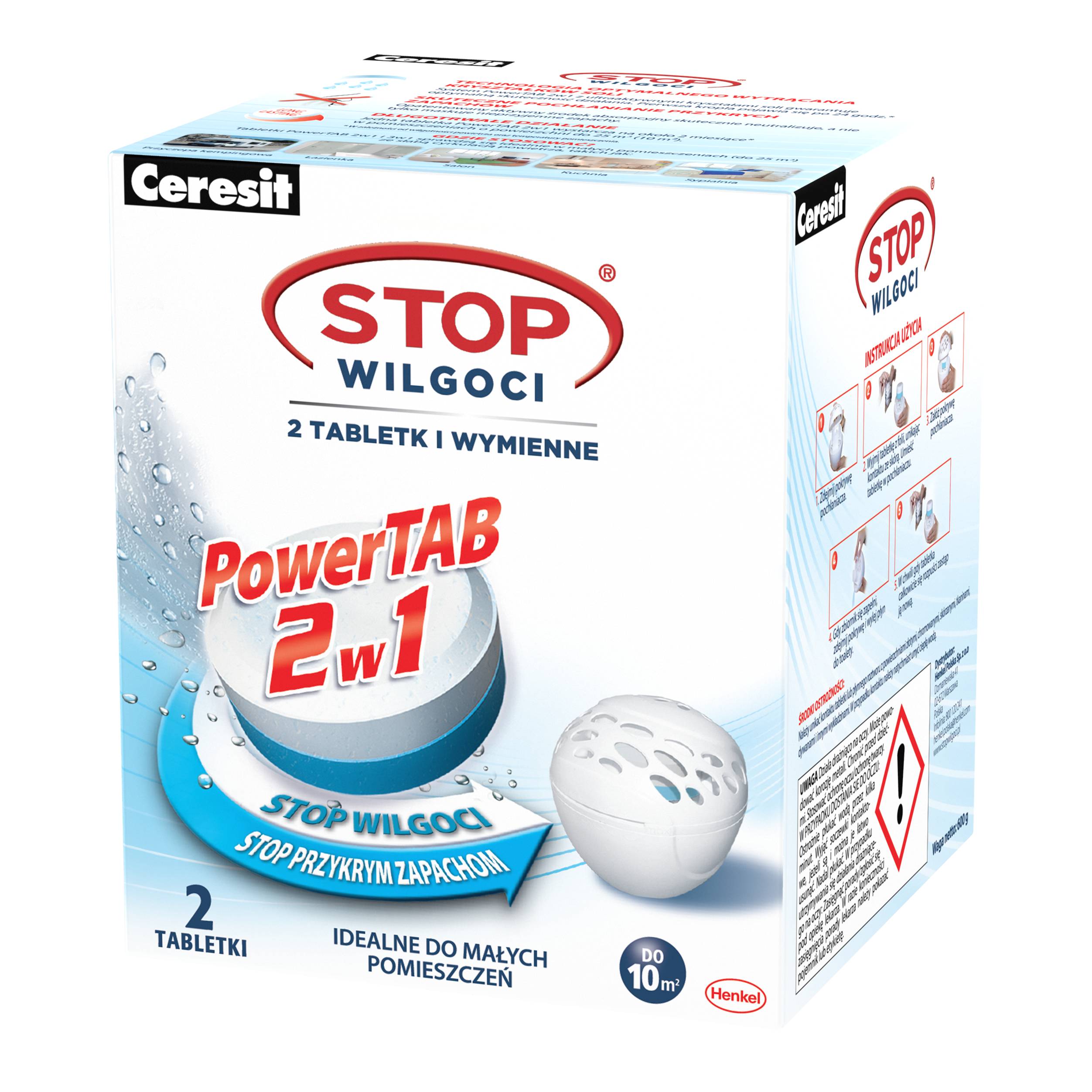 Tabletka wymienna 2 szt. do pochłaniacza wilgoci STOP WILGOCI 2 x 300 g CERESIT - 2